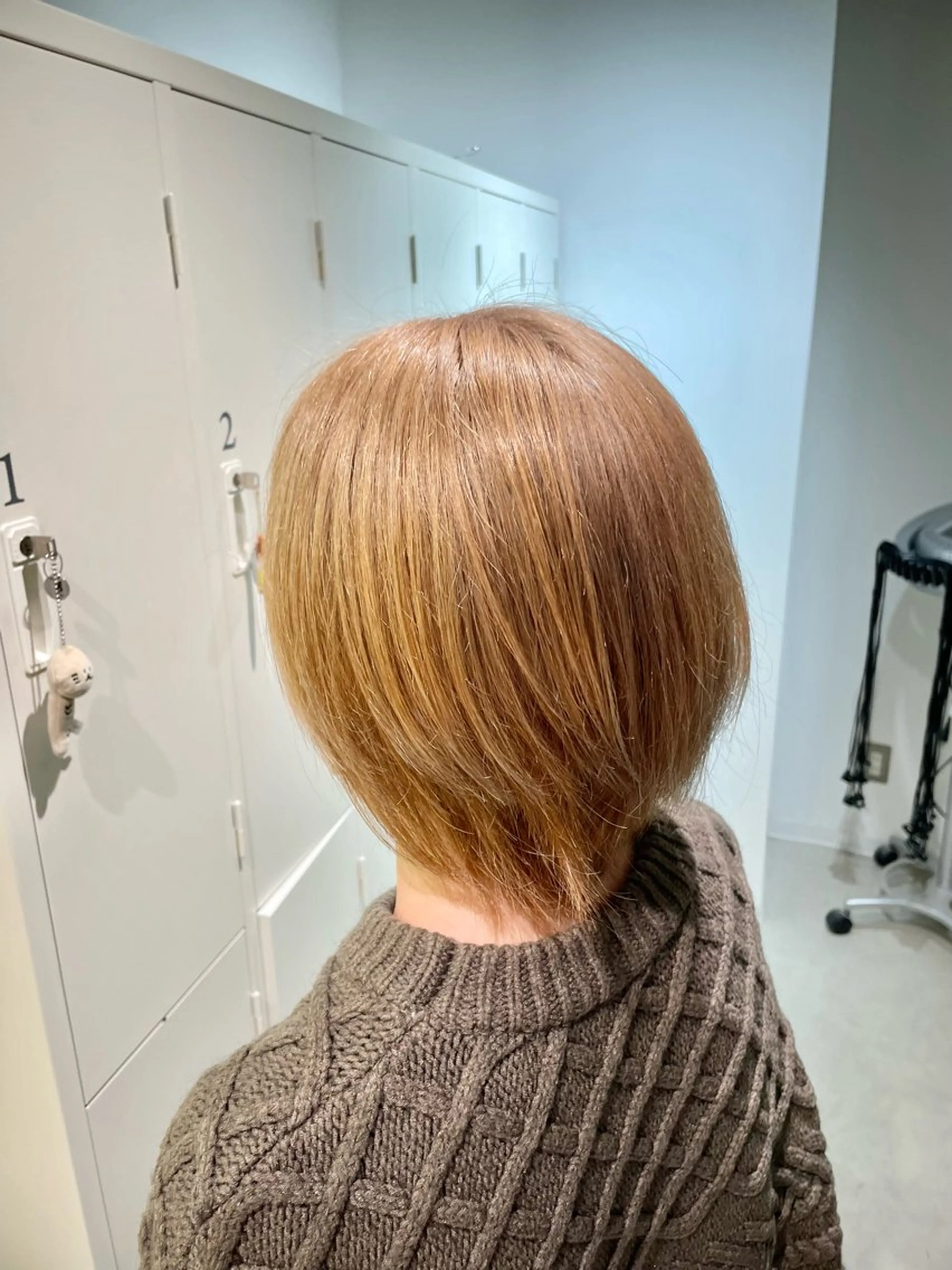 ショート カラー ヘアカラー トリートメント ブリーチ＆波巻パーマ /飯牟田/GEAR.のヘアスタイル