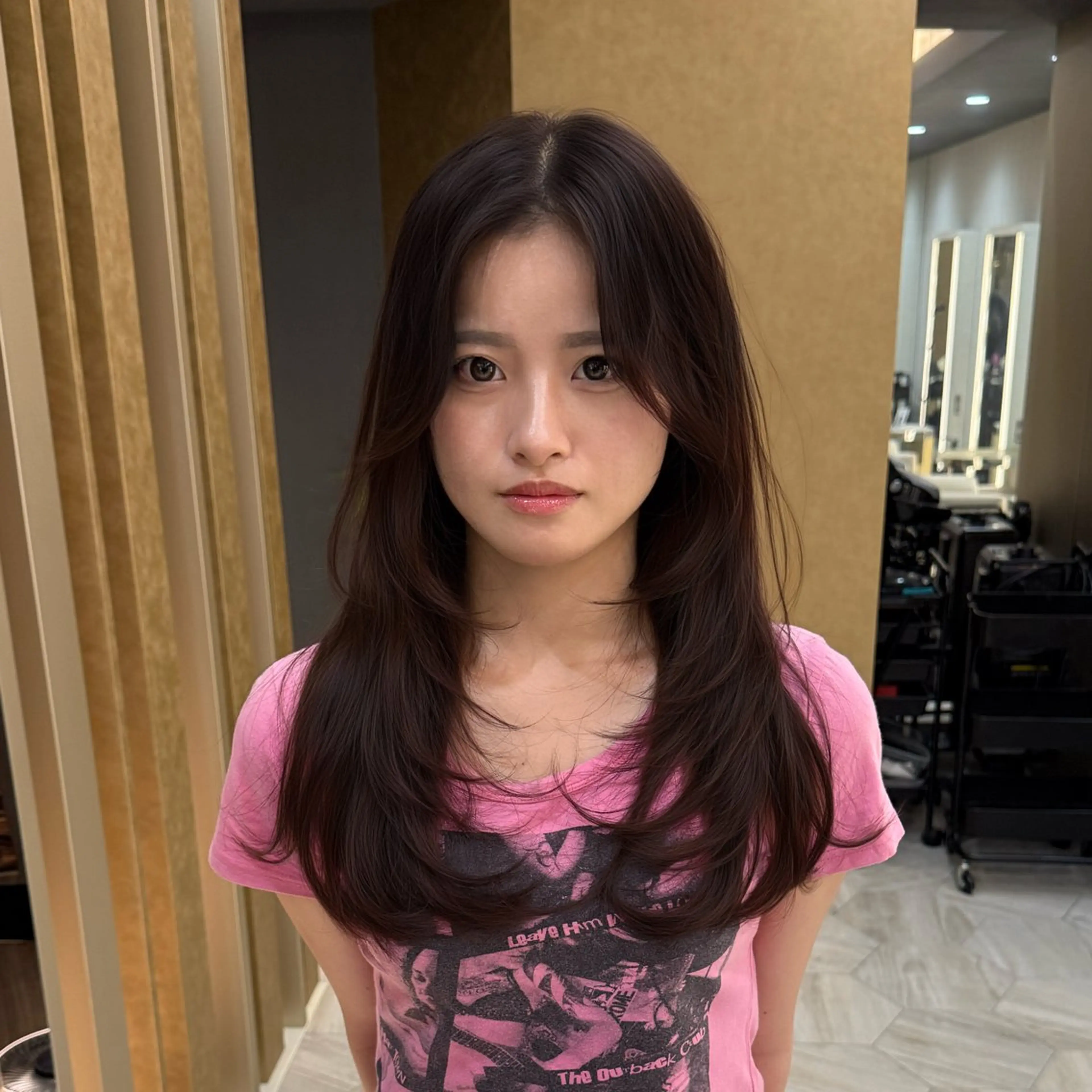 ロング ハイレイヤー レイヤーカット ロング カット トリートメント レイヤーカット職人/ TAIGAのヘアスタイル