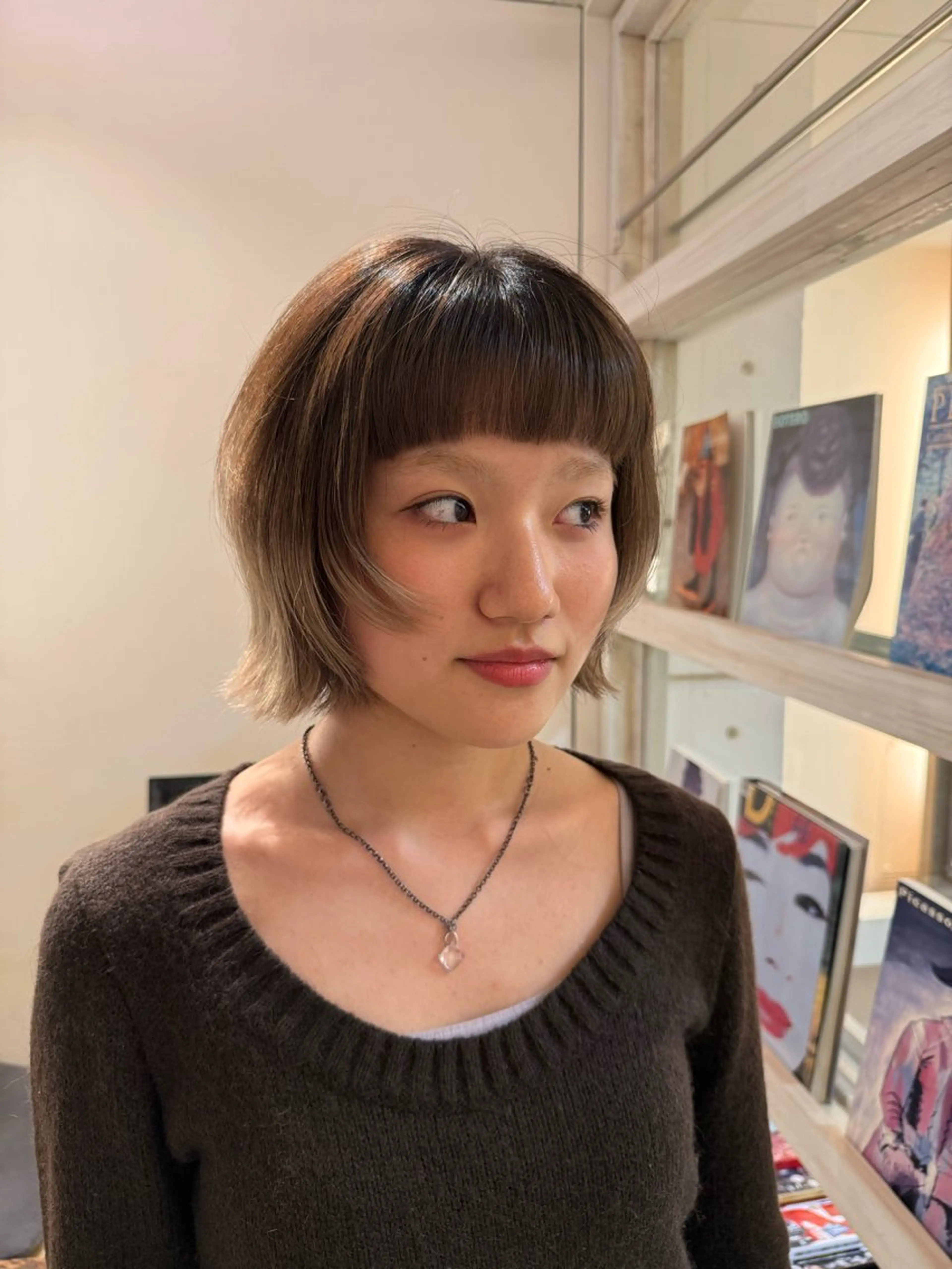 ショート ボブ 顔周りカット レイヤーカット sakura カットモデル募集💖のヘアスタイル