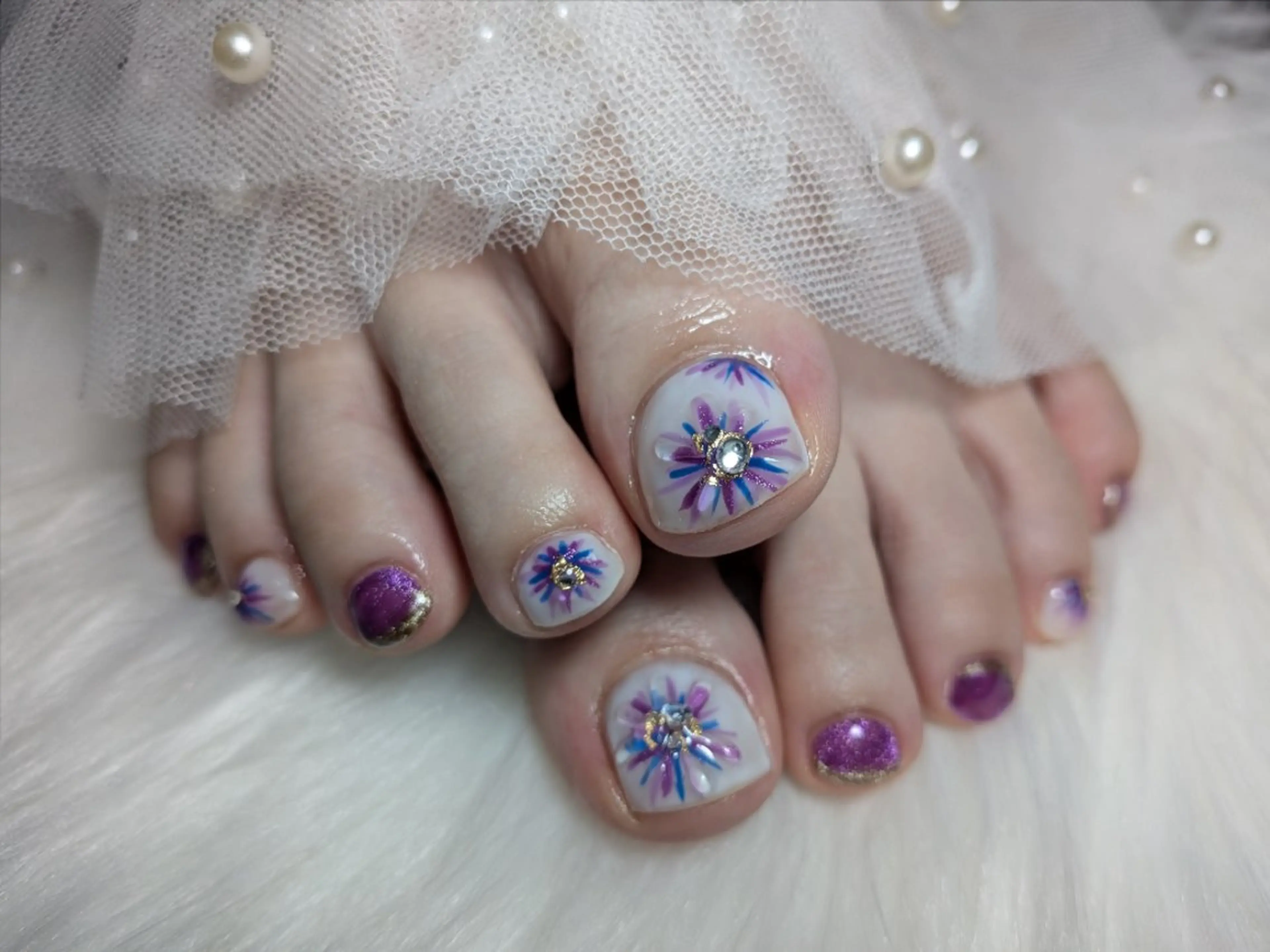 ショート フットネイル salon  Liange所属・La maharo YUのネイルデザイン