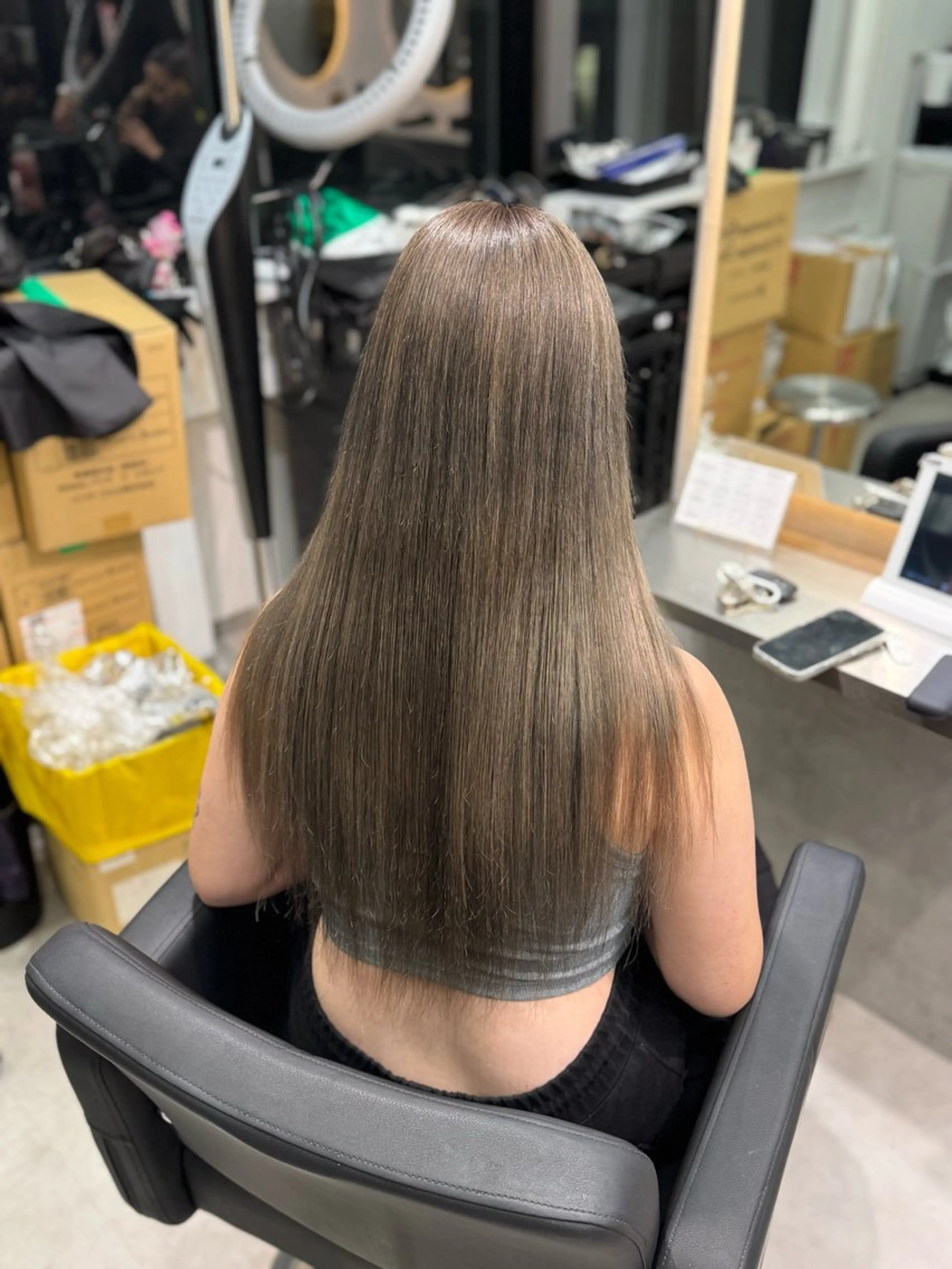 ロング カラー ヘアカラー Lapis シオンのヘアスタイル