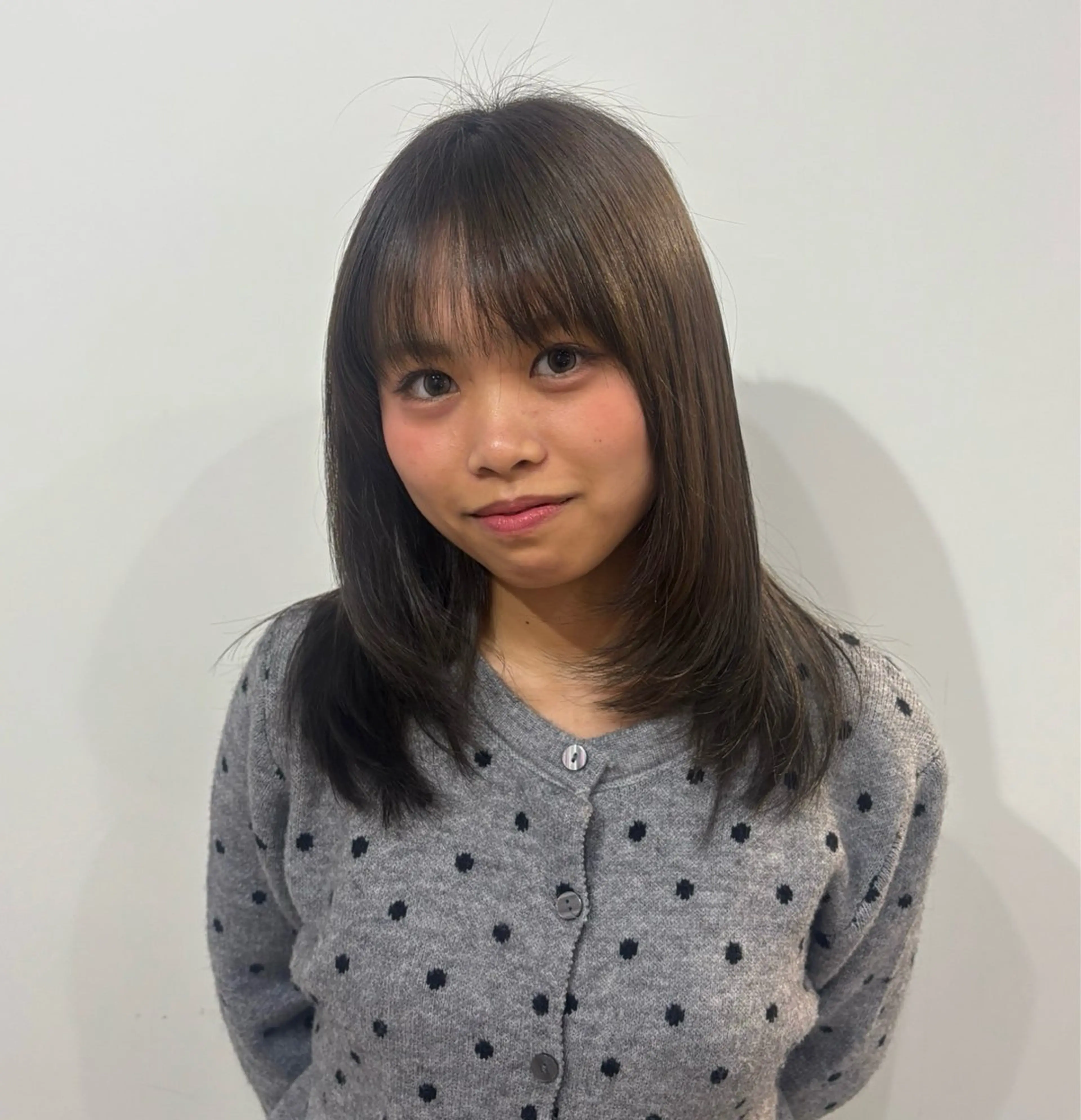 セミロング カット ヘアカラー トリートメント ボブ/可愛いスタイル ⠀ゆらのヘアスタイル