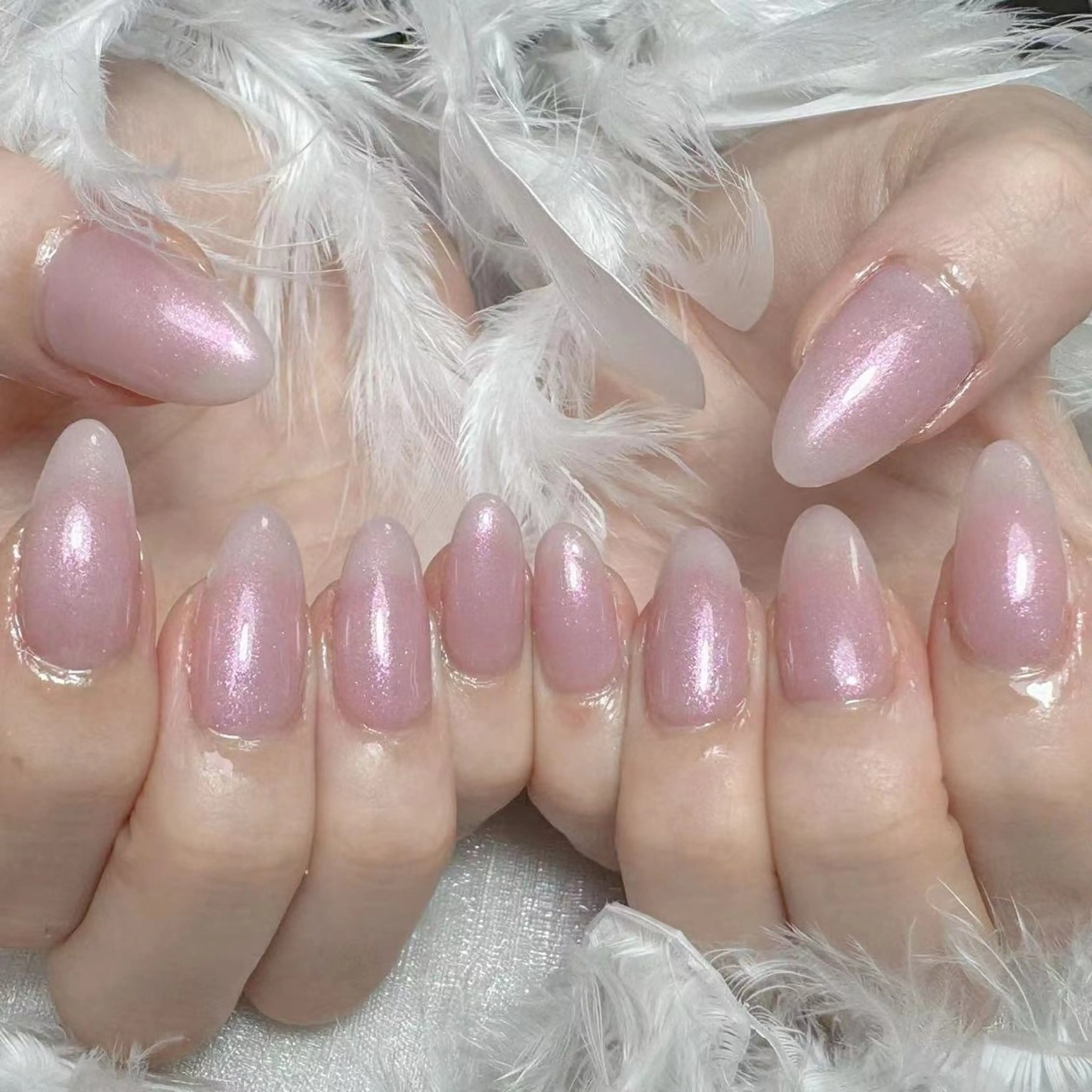 ネイル アートネイル オーロラネイル ガーリー キラキラネイル 韓国ネイル Diamond NAIL✨のネイルデザイン