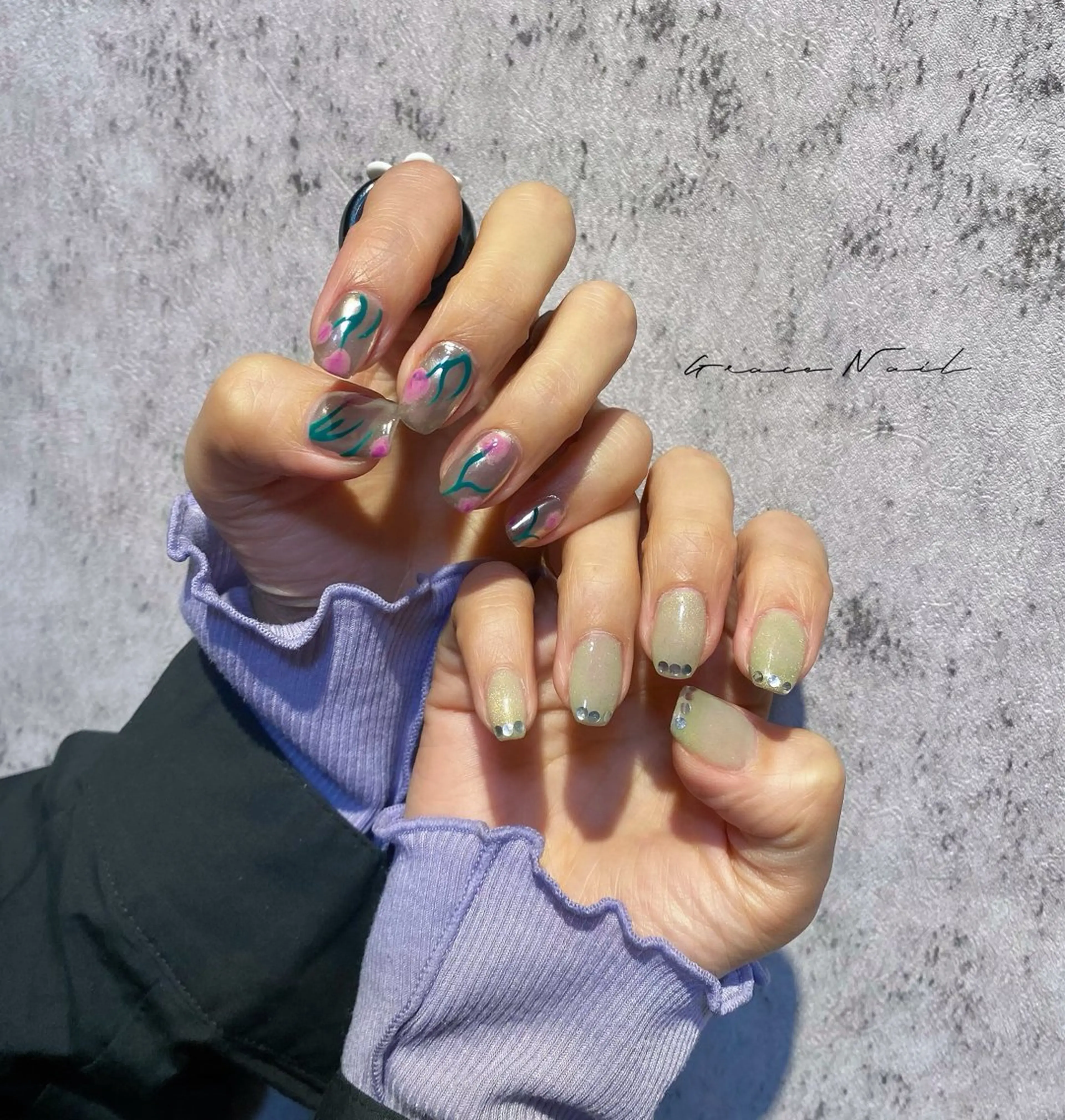 ネイル ハンドネイル ☆*｡Grace Nail｡*☆のネイルデザイン