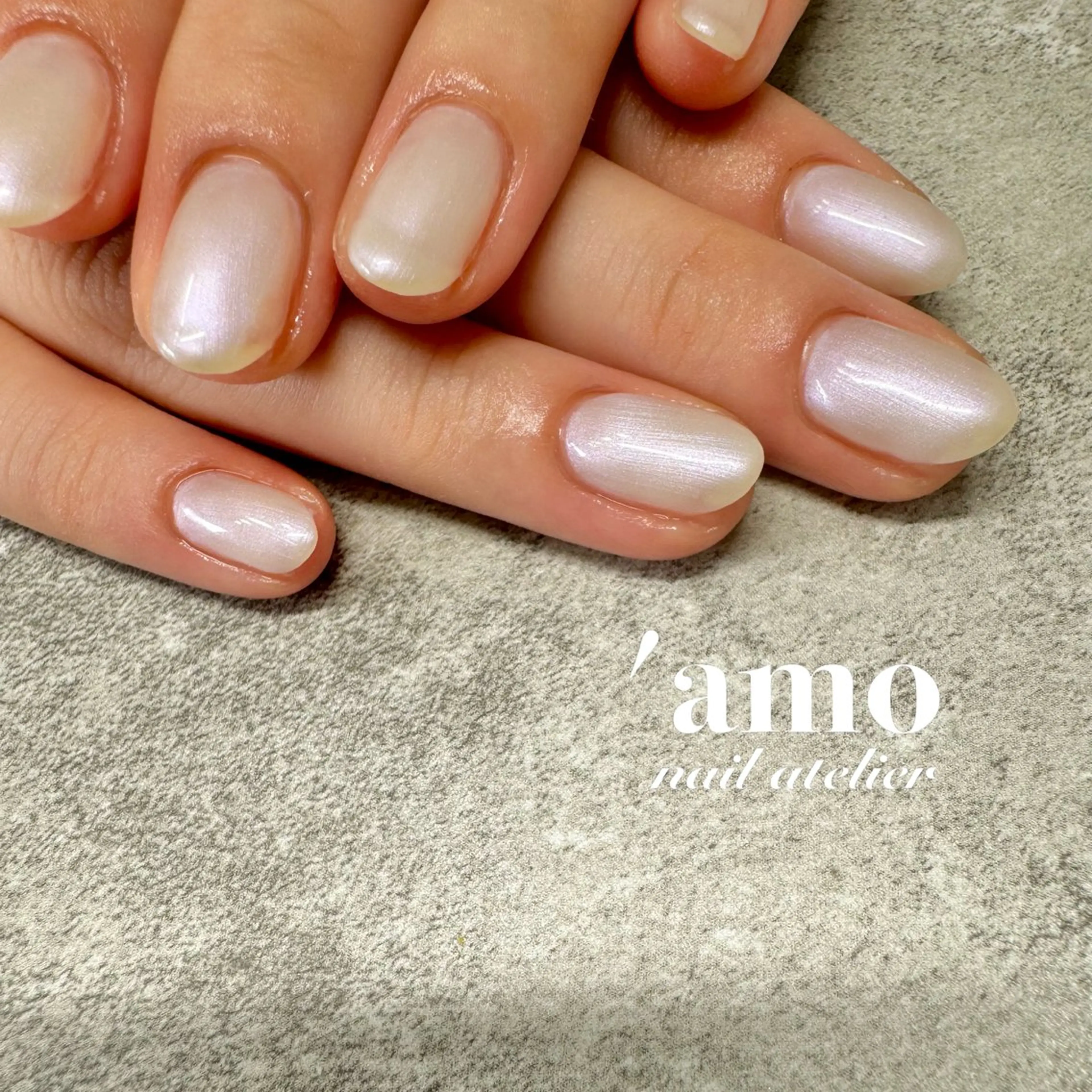 ネイル オーロラネイル ハンドネイル 'amo nail atelierのネイルデザイン
