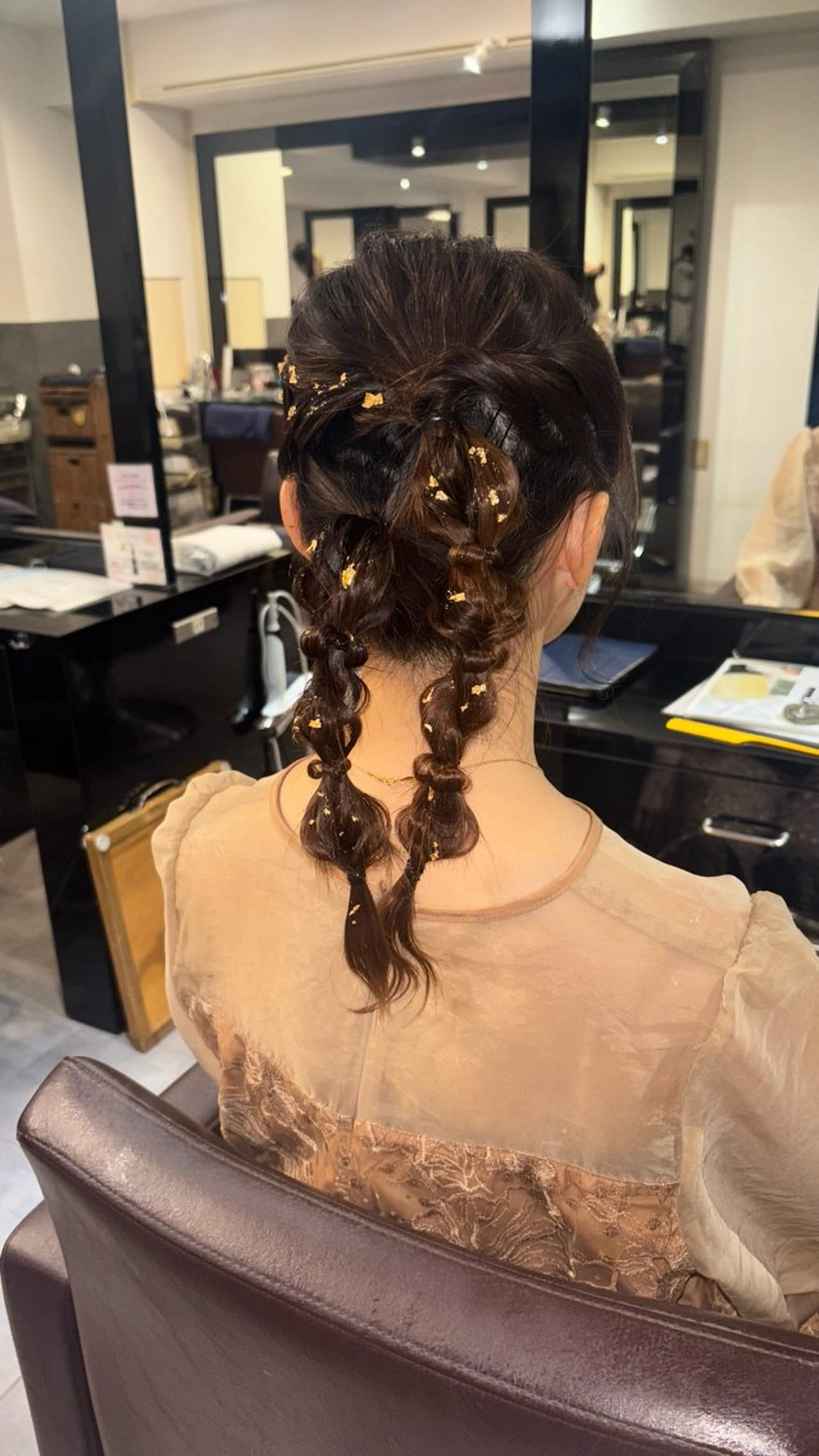 ミディアム ヘアセット 🫧オリーブカラー/ 小冬🎀のヘアスタイル