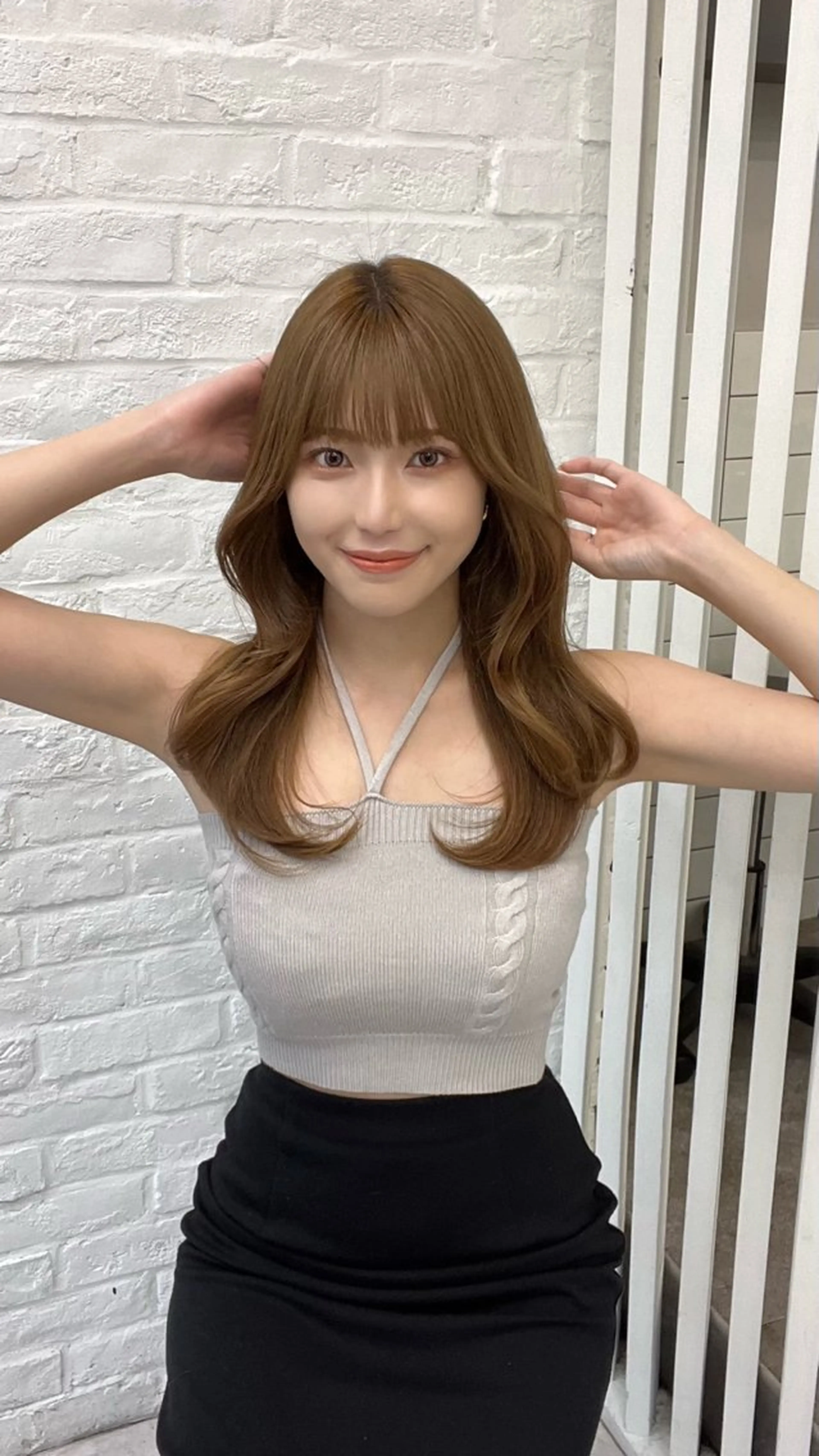 セミロング カラー パーマ ヘアアレンジ メンズ くびれヘア レイヤーカット 韓国ヘア×顔まわり 🇰🇷和知拓郎のヘアスタイル