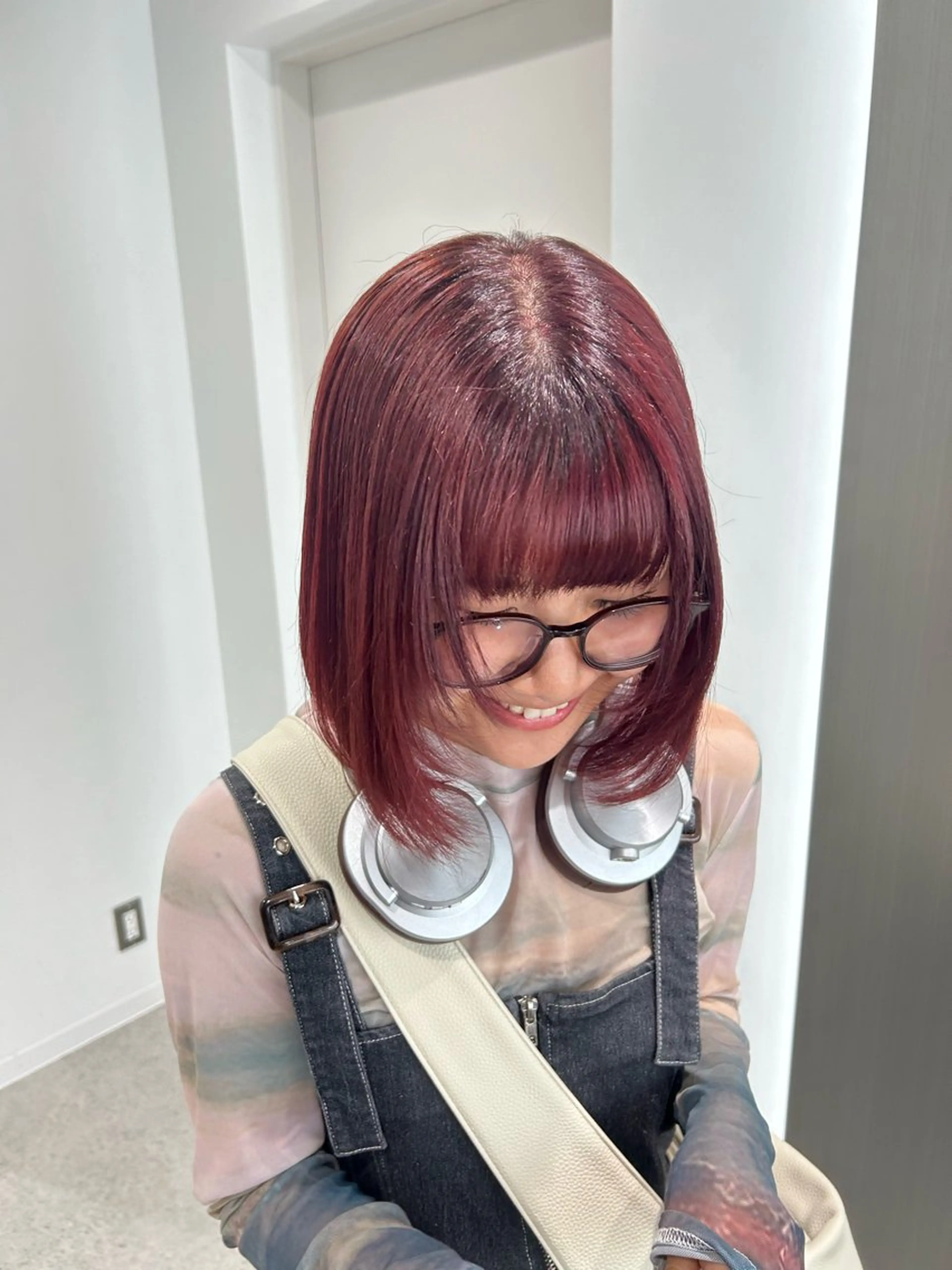 ショート カラー 愛結 暖色カラー🎀🩰のヘアスタイル