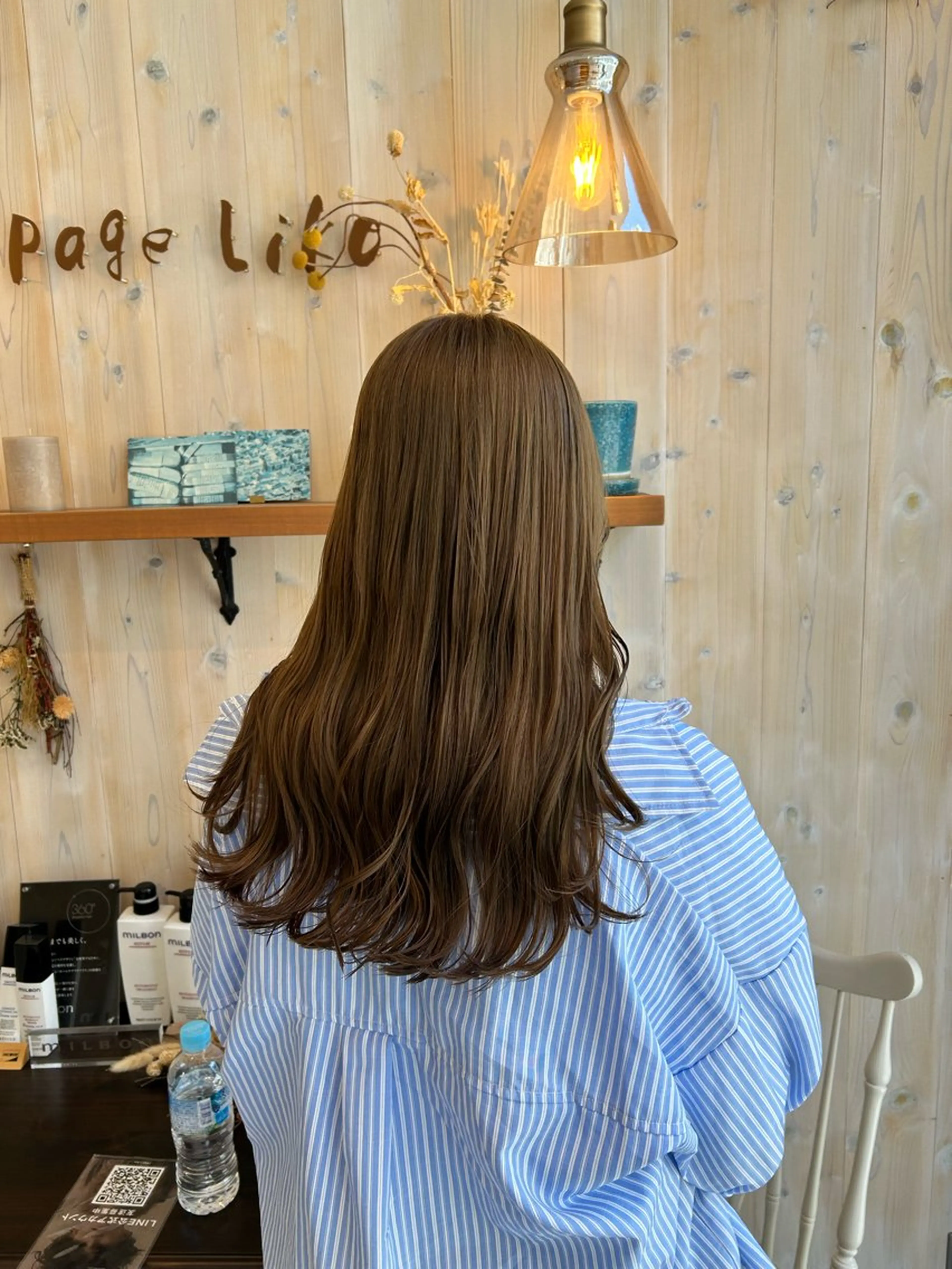ミディアム カラー ブリーチ 透明感カラー グレージュ ブリーチなしカラー オリーブグレージュ カット ヘアカラー トリートメント アニメオタク美容師✂ miharuのヘアスタイル