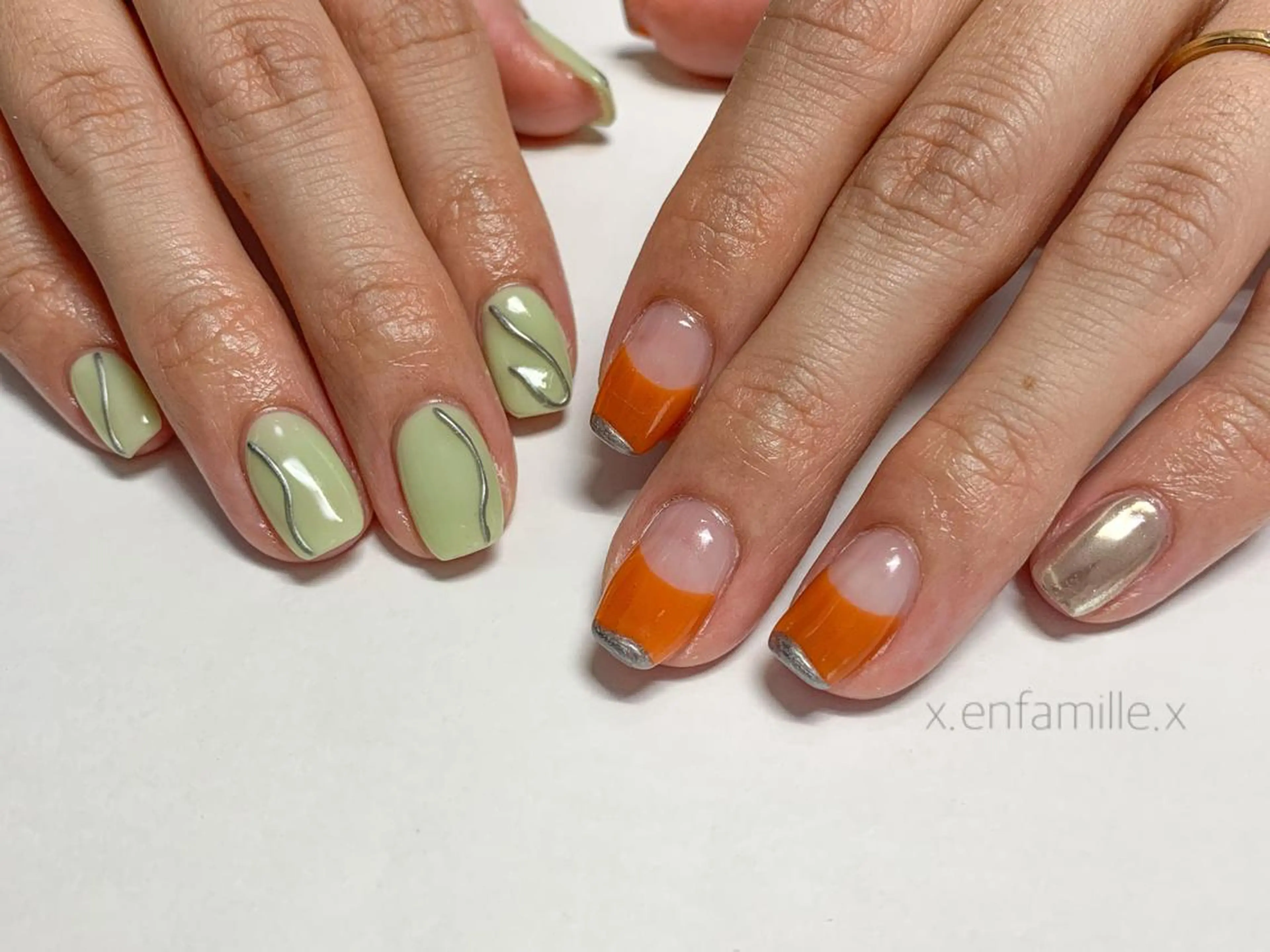 ネイル ハンドネイル nail salon en familleのネイルデザイン