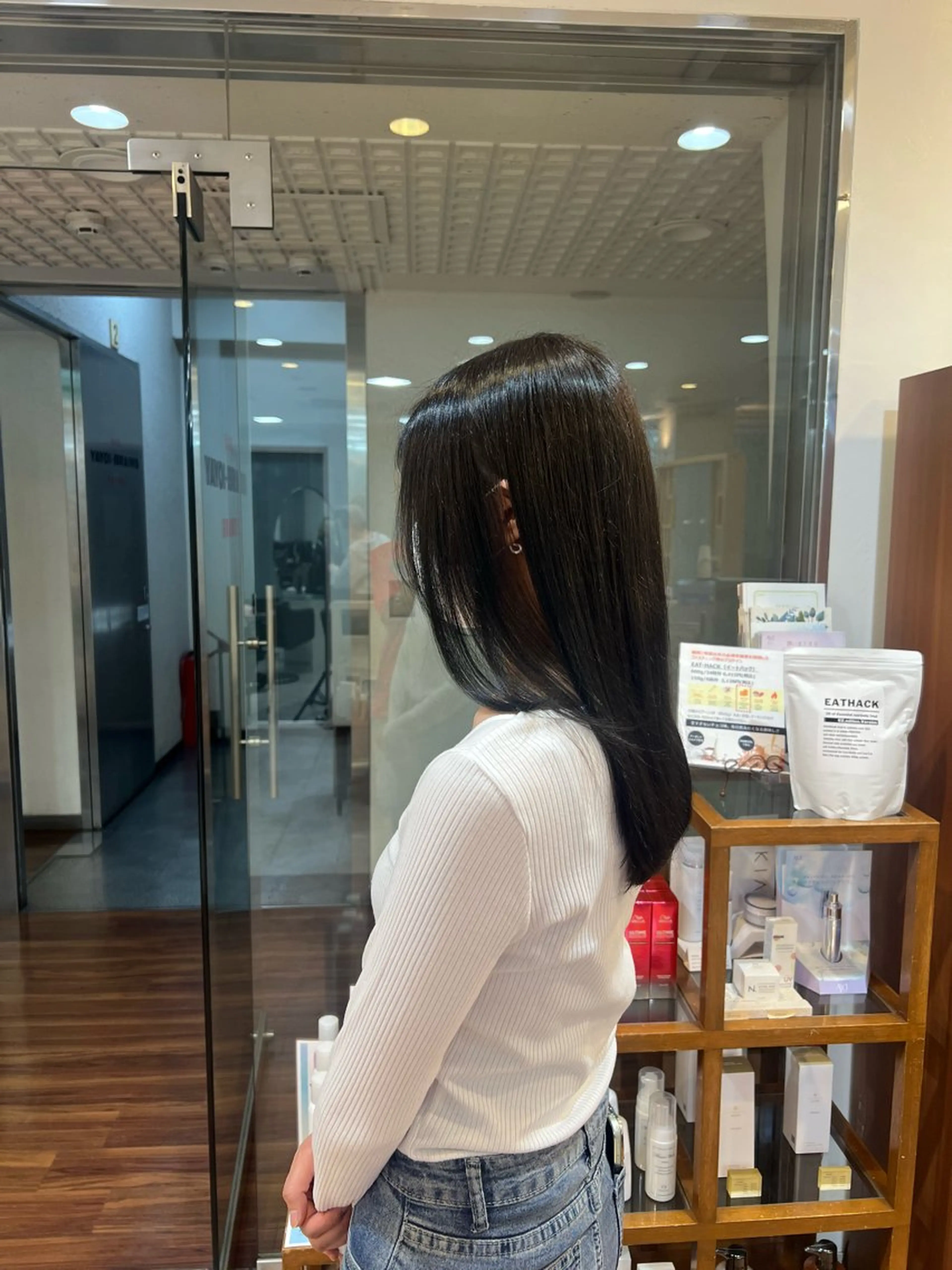 ロング カラー ヘアカラー トリートメント モデル募集◆堀江 海里◆桂駅1分のヘアスタイル