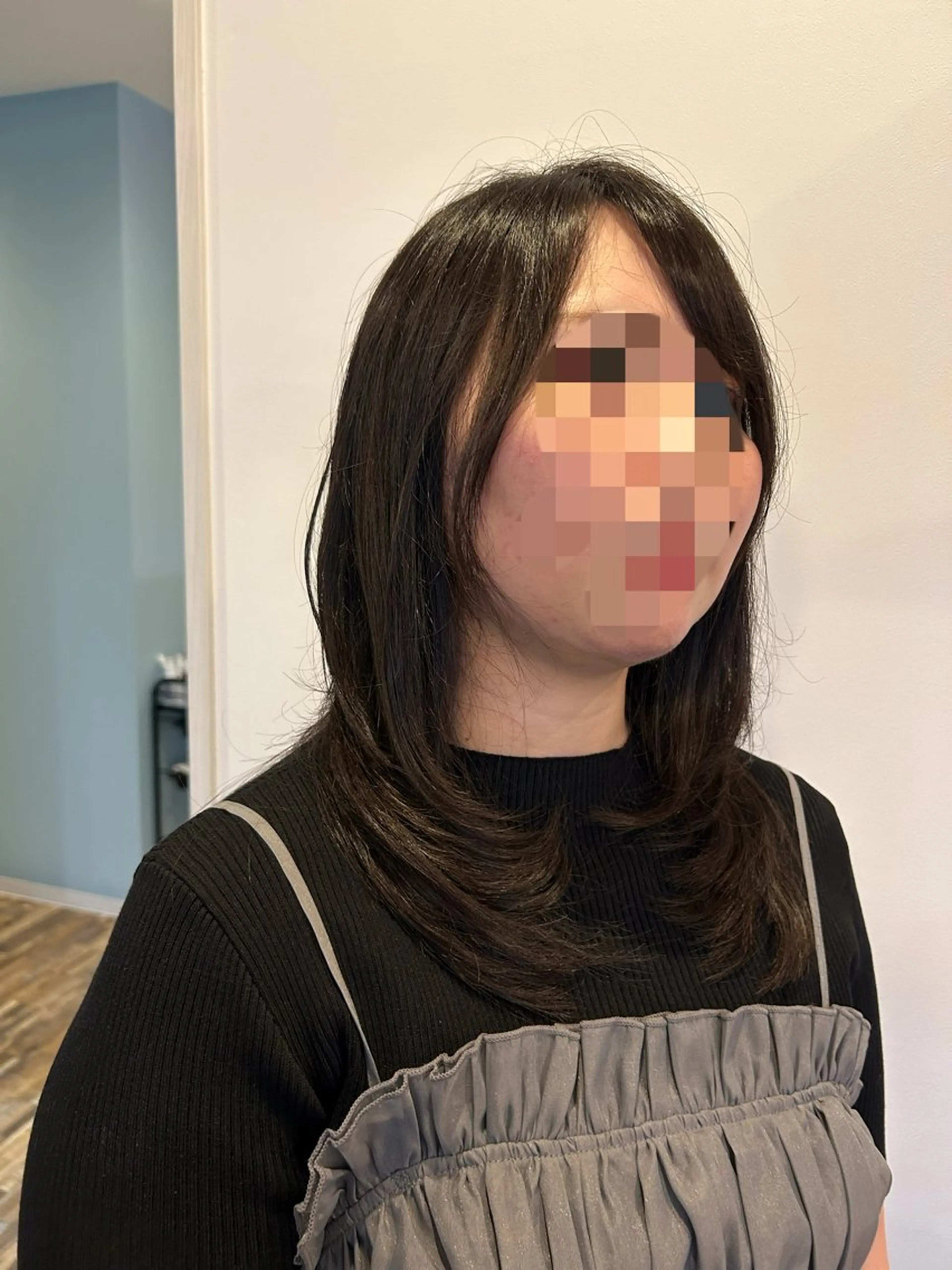 ミディアム ハッシュカット レイヤーカット カット Hairsalon&Eyelash STORY富木島店所属・高木 瑶子のヘアスタイル