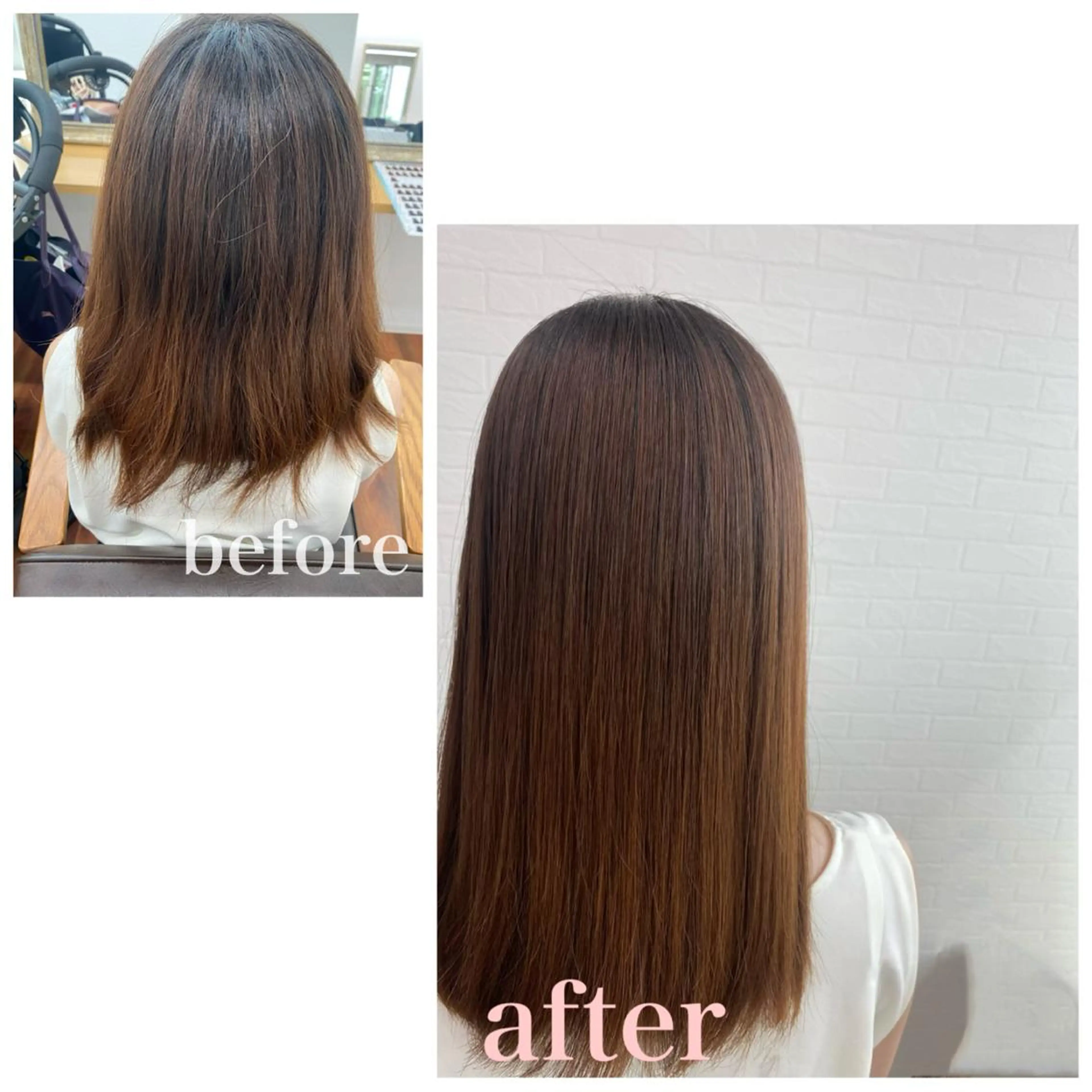 セミロング パーマ 髪質改善 ストレートパーマ GRANLUSSO 〜グランルッソ駅前店所属・木口 嘉美のヘアスタイル