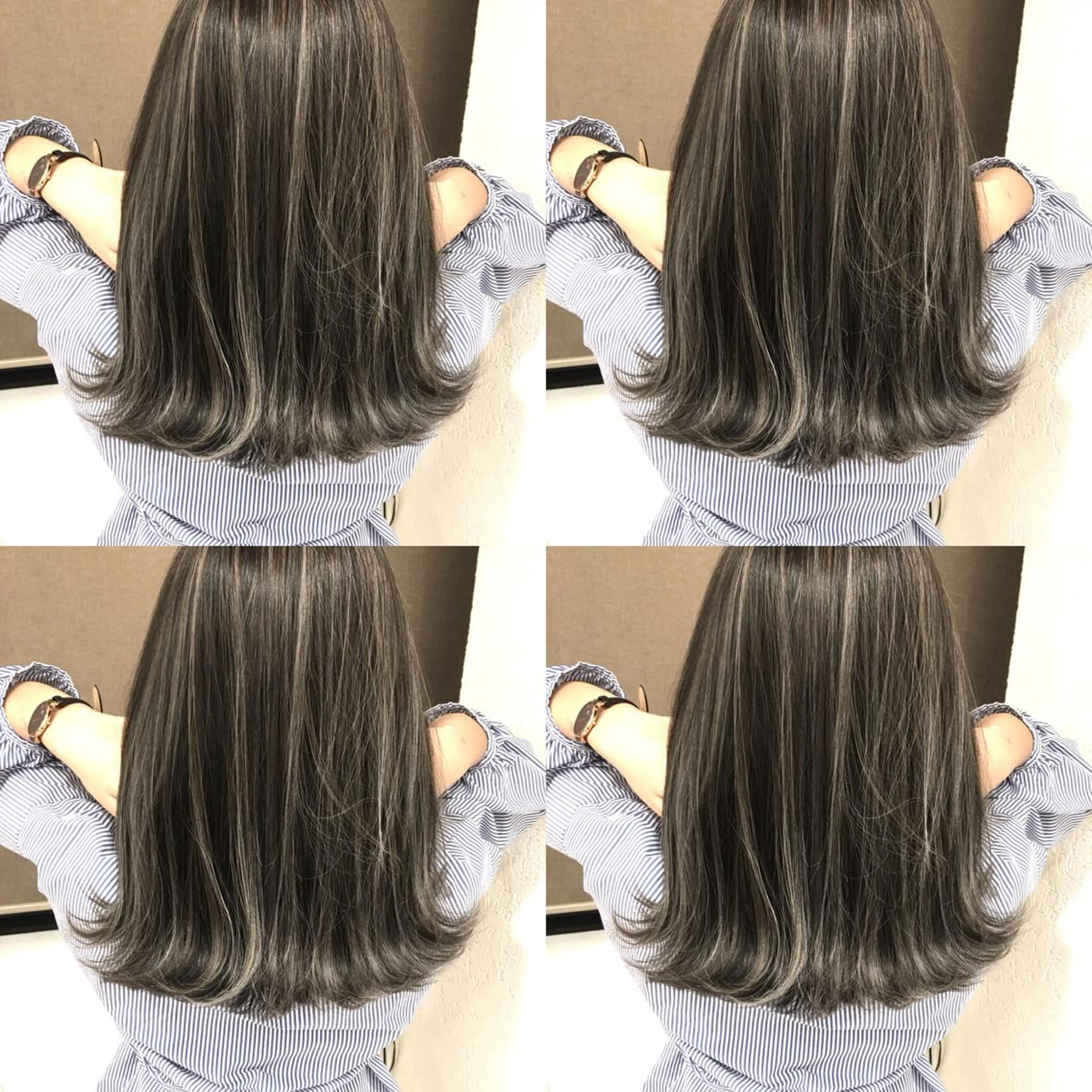 ミディアム カラー ベージュカラー ハイライトカラー 3Dハイライト ハイライト ヘアカラー トリートメント 井上 一平のヘアスタイル