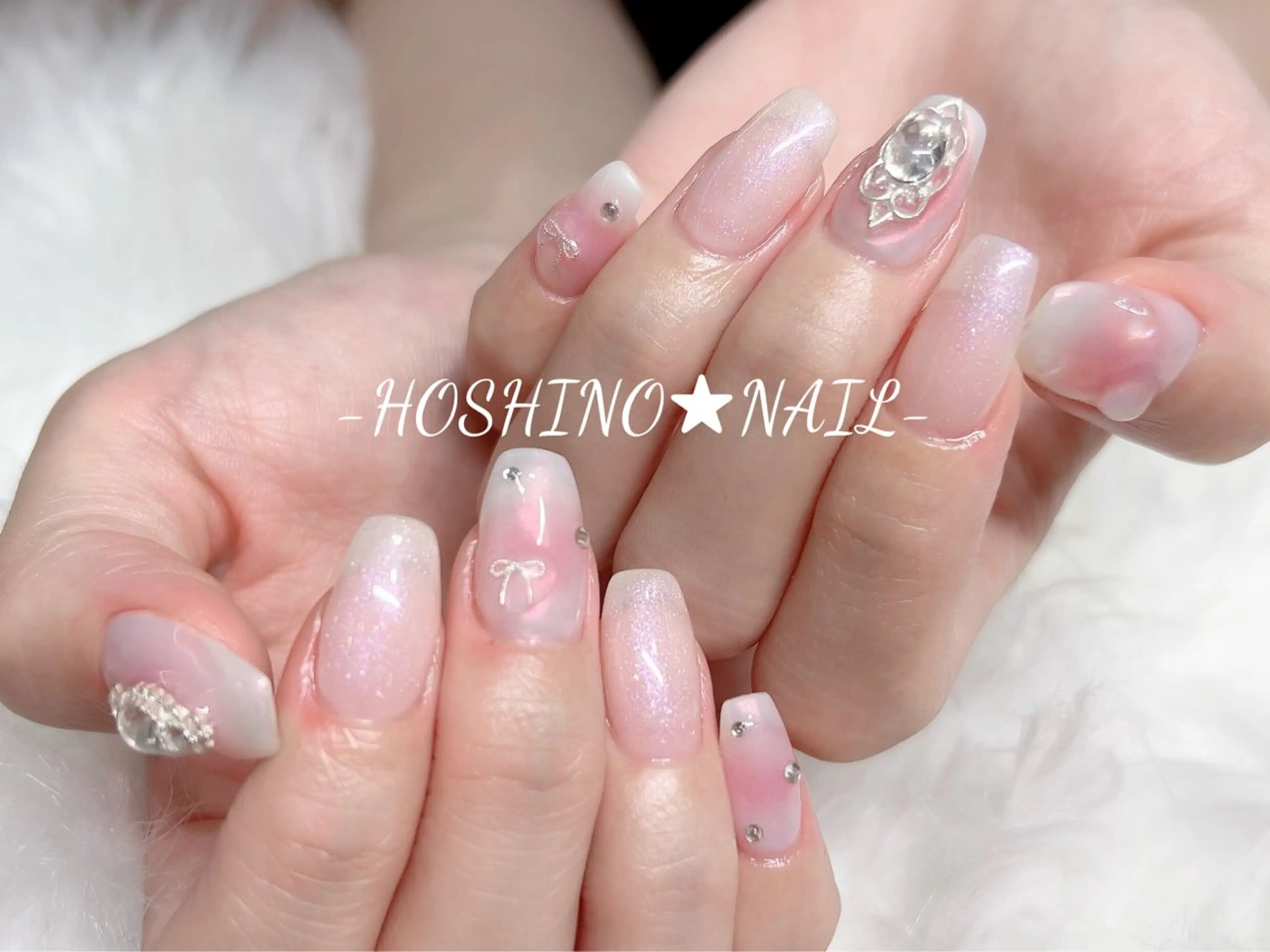 ネイル オーロラネイル チークネイル ドット フットネイル フレンチネイル ハンドネイル ★HOSHINO NAIL★新宿店のネイルデザイン