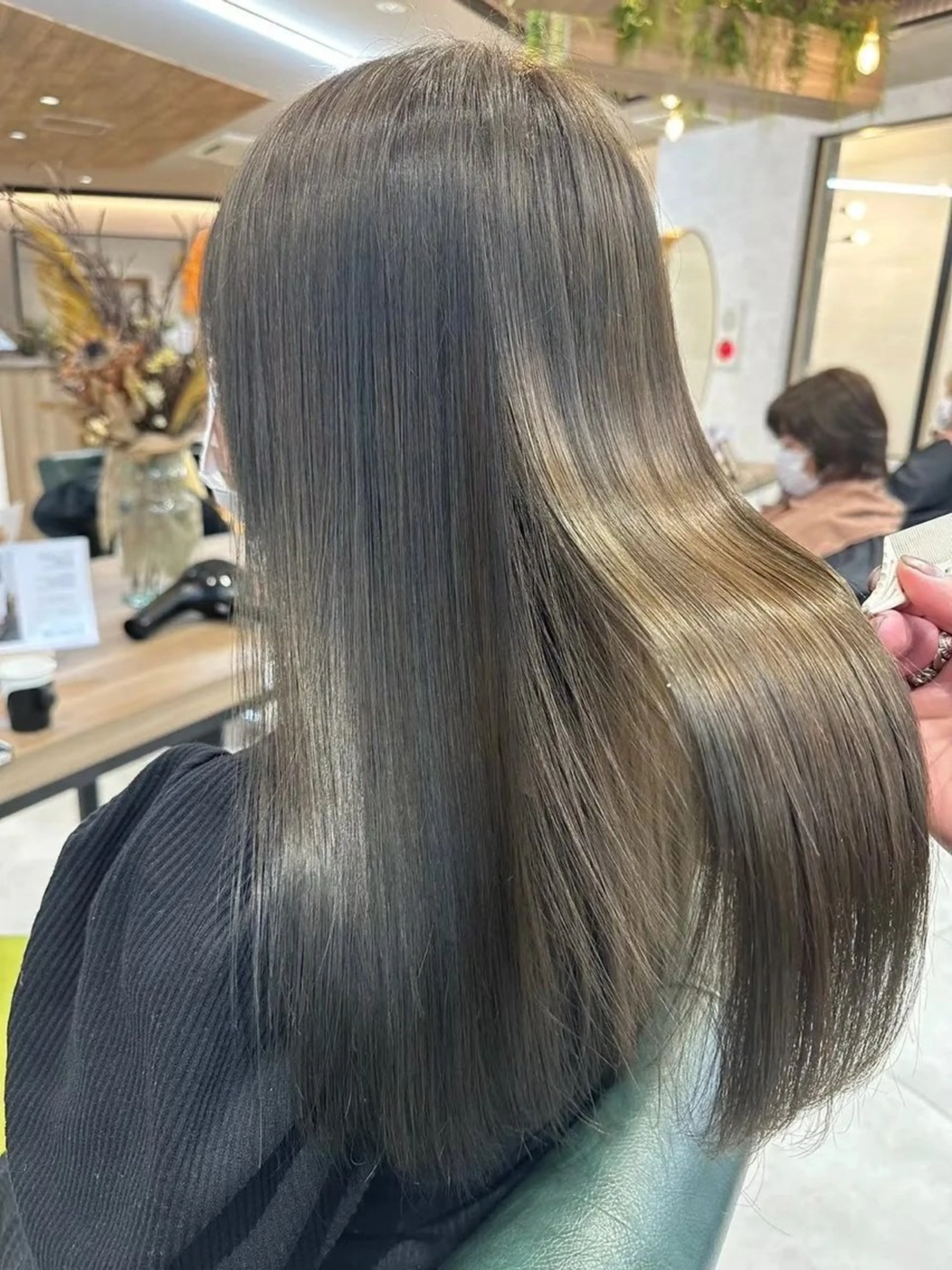 ロング カラー 透明感カラー グレージュ 髪質改善 ヘアカラー 💠髪質改善/艶髪 平松世麗💠のヘアスタイル