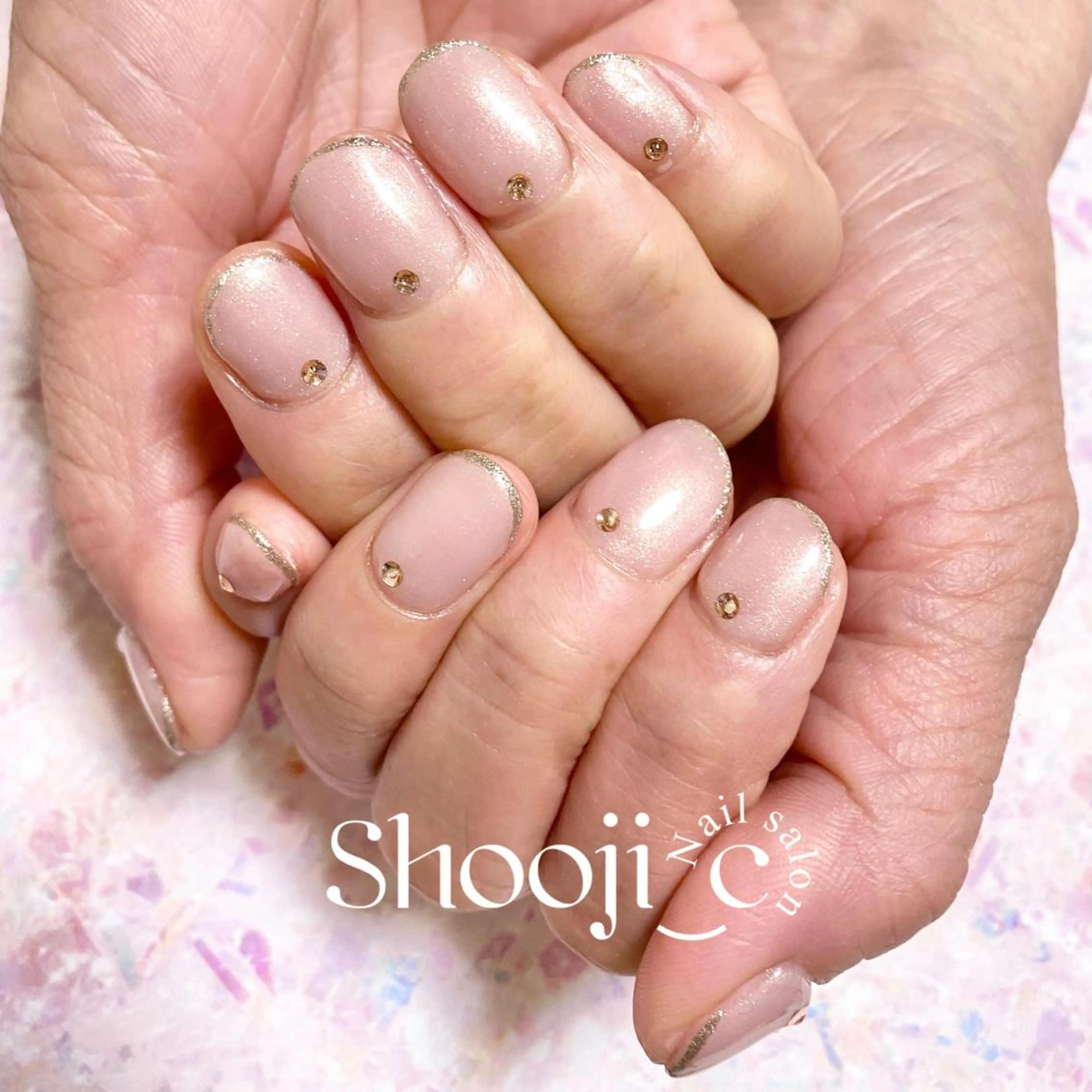ネイル ラメ(グリッター) シンプルネイル ストーンネイル Shooji_c Nail salon所属・Shooji_c Nail salonのネイルデザイン