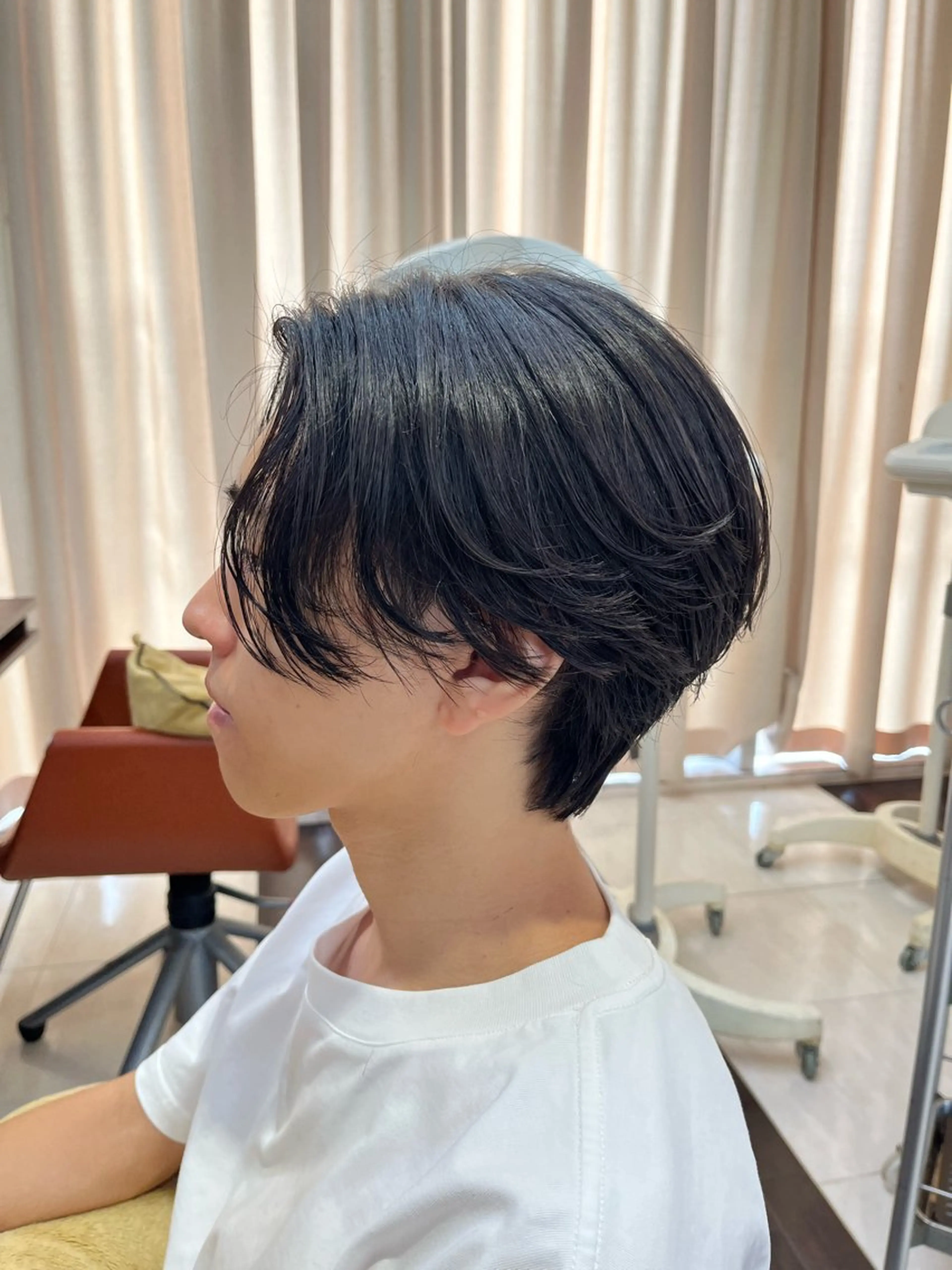 ショート パーマ メンズ センターパート メンズパーマ ニュアンスパーマ AROH  men's cut&men's perm 船橋店所属・🧊メンズ特化🧊 高木航希のヘアスタイル