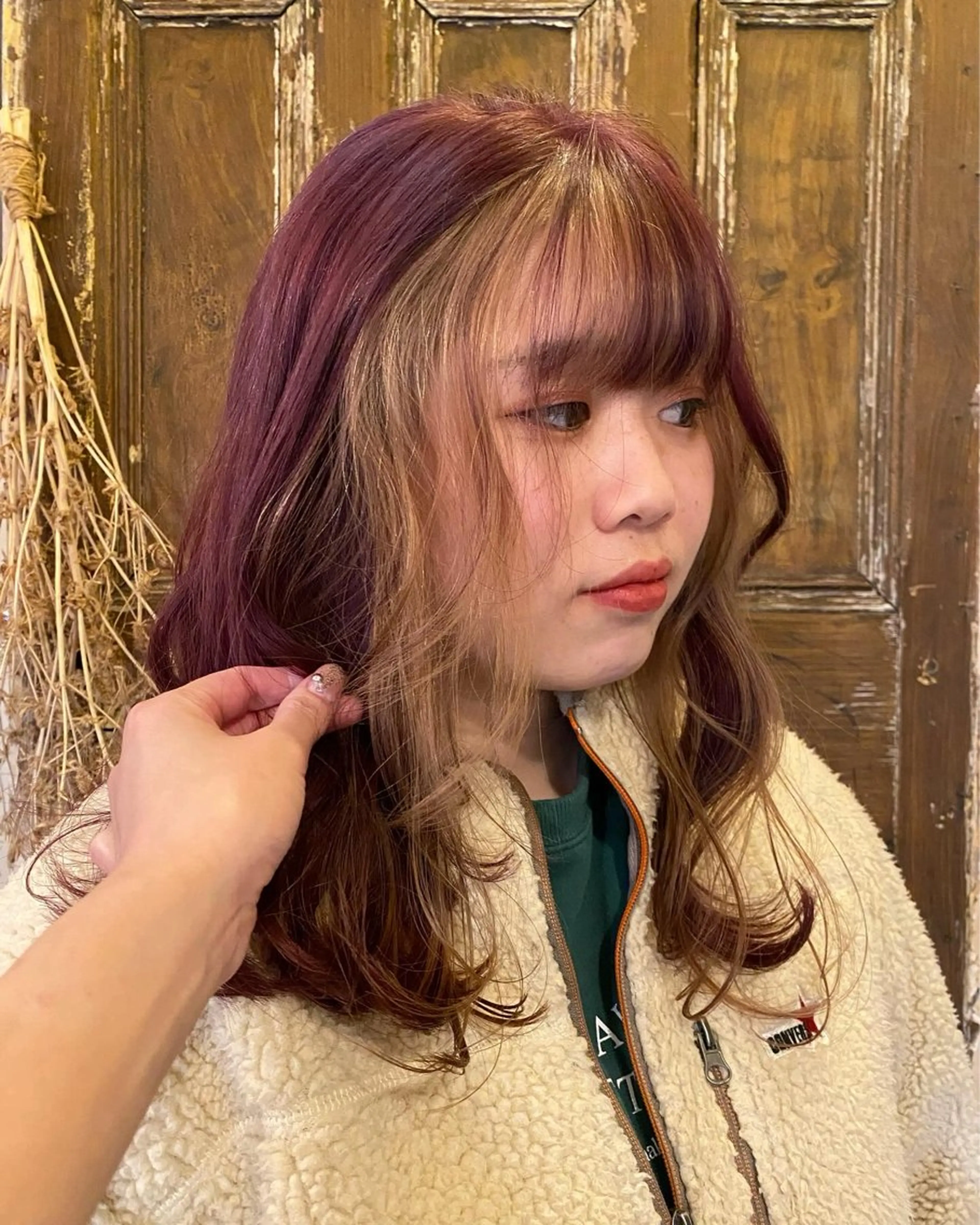 ロング ヘアカラー sea's所属・平果帆/レイヤー /矢場町/ブリーチのヘアスタイル