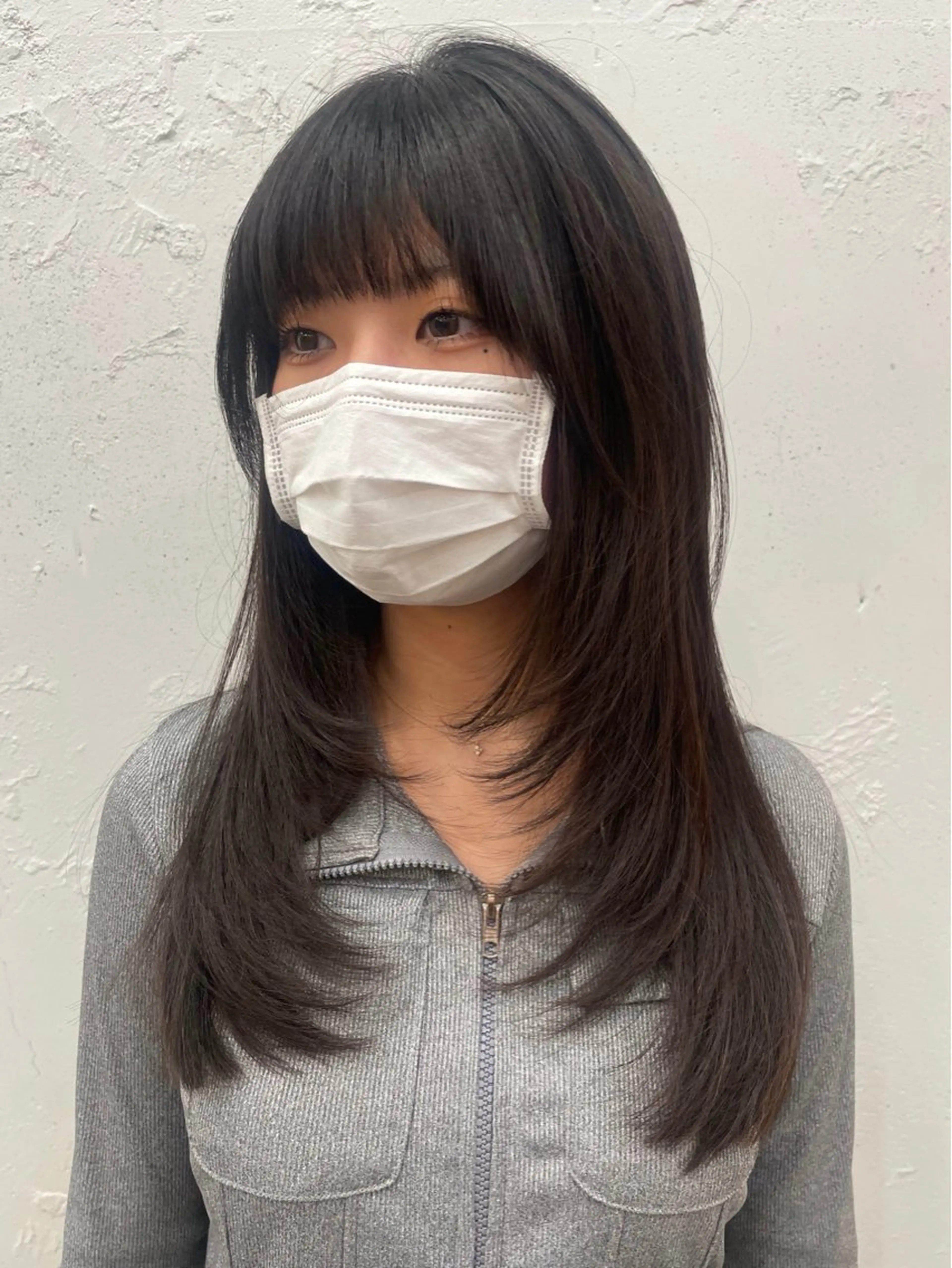 セミロング レイヤーカット 似合わせカットカラー 本厚木/ナカノユウのヘアスタイル