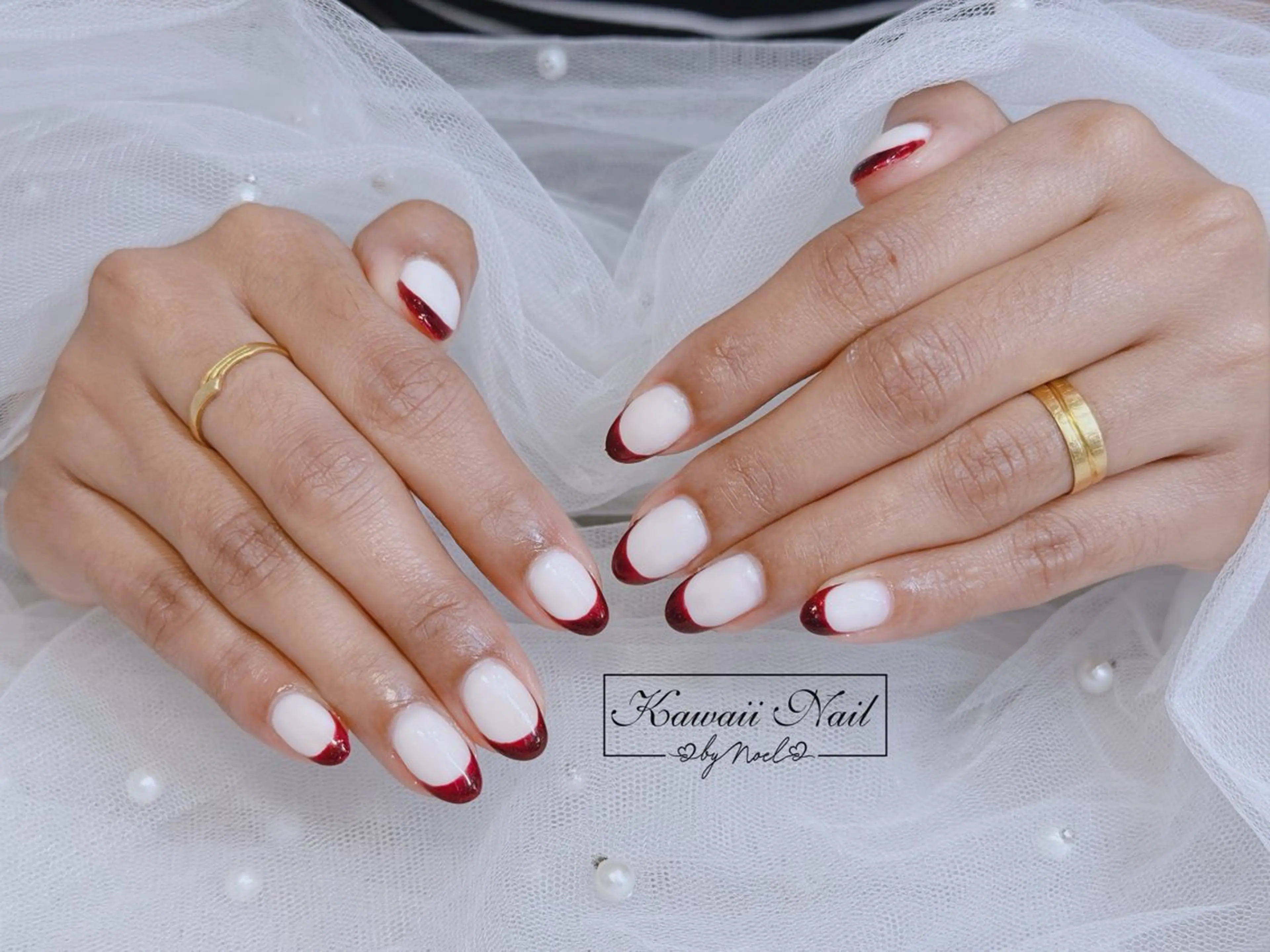 ネイル アートネイル フットネイル フレンチネイル ジェルネイル 韓国ネイル ハンドネイル フットネイル ハンドケア Kawaii Nail Salon所属・Kawaii-jp Tomisatoのネイルデザイン
