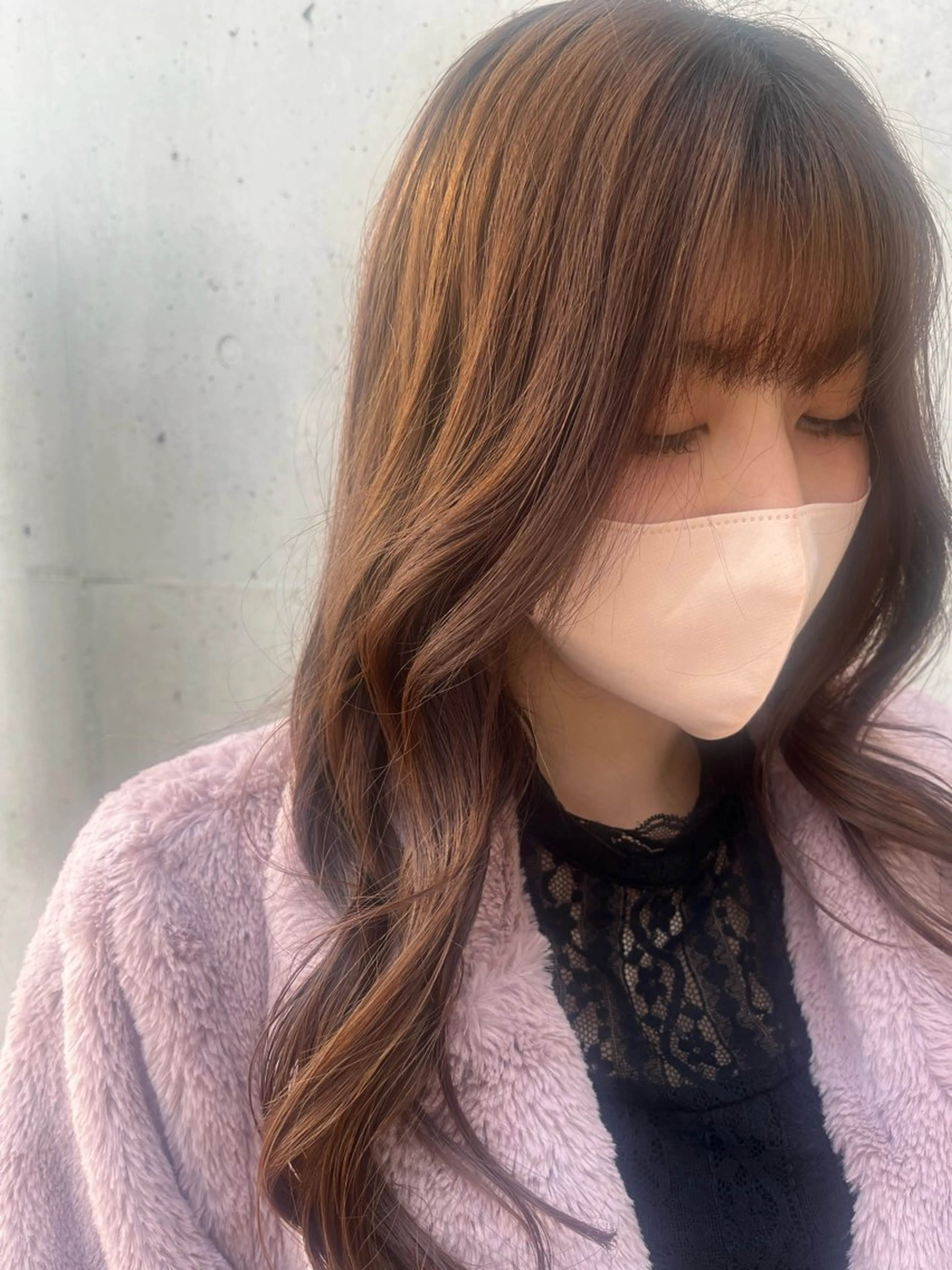ロング くびれヘア 顔周りカット ヘアセット なかじま ささらのヘアスタイル