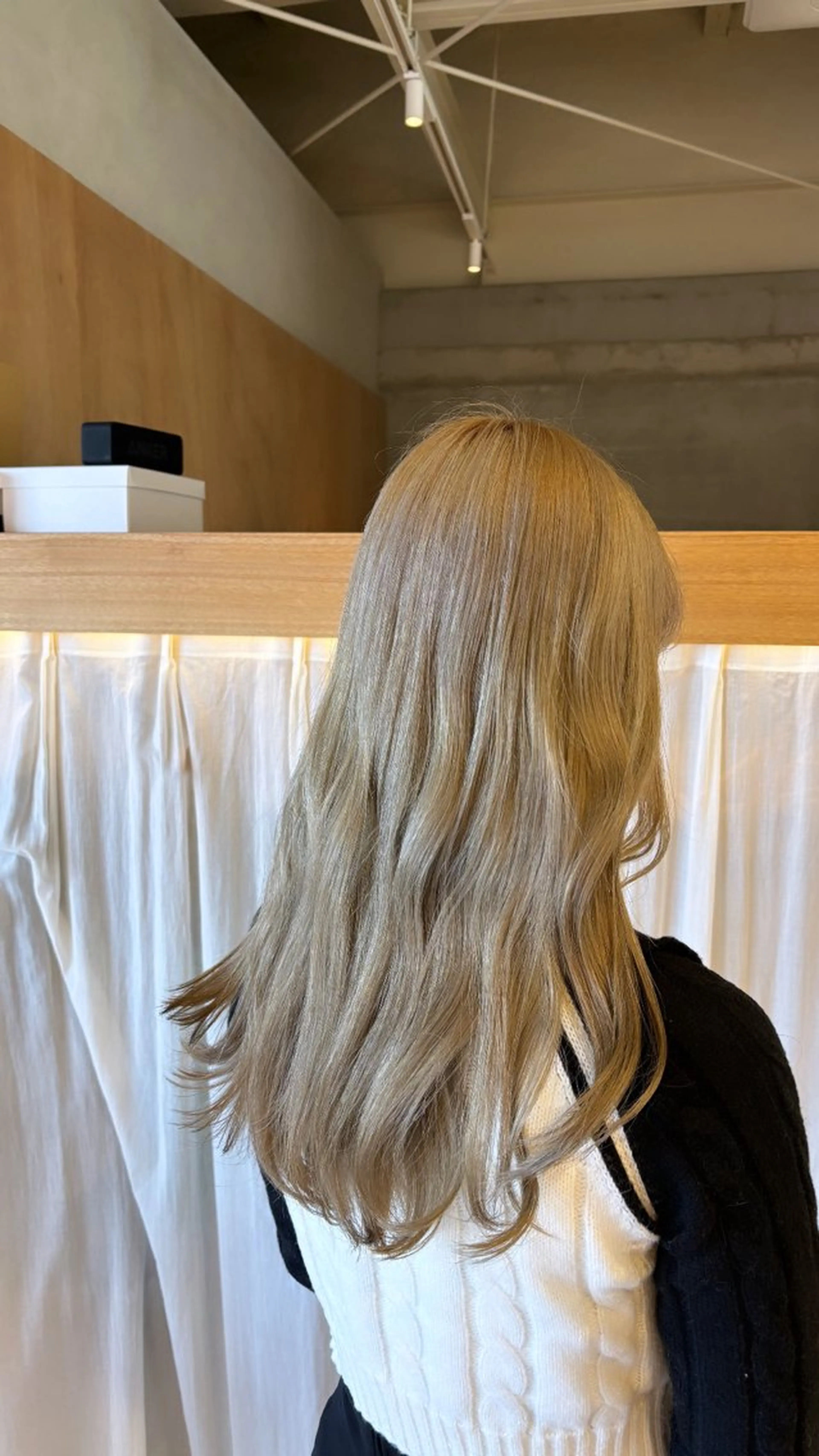 カット＋ダブルカラー(ケアブリーチ込み)＋トリートメント🩵の写真