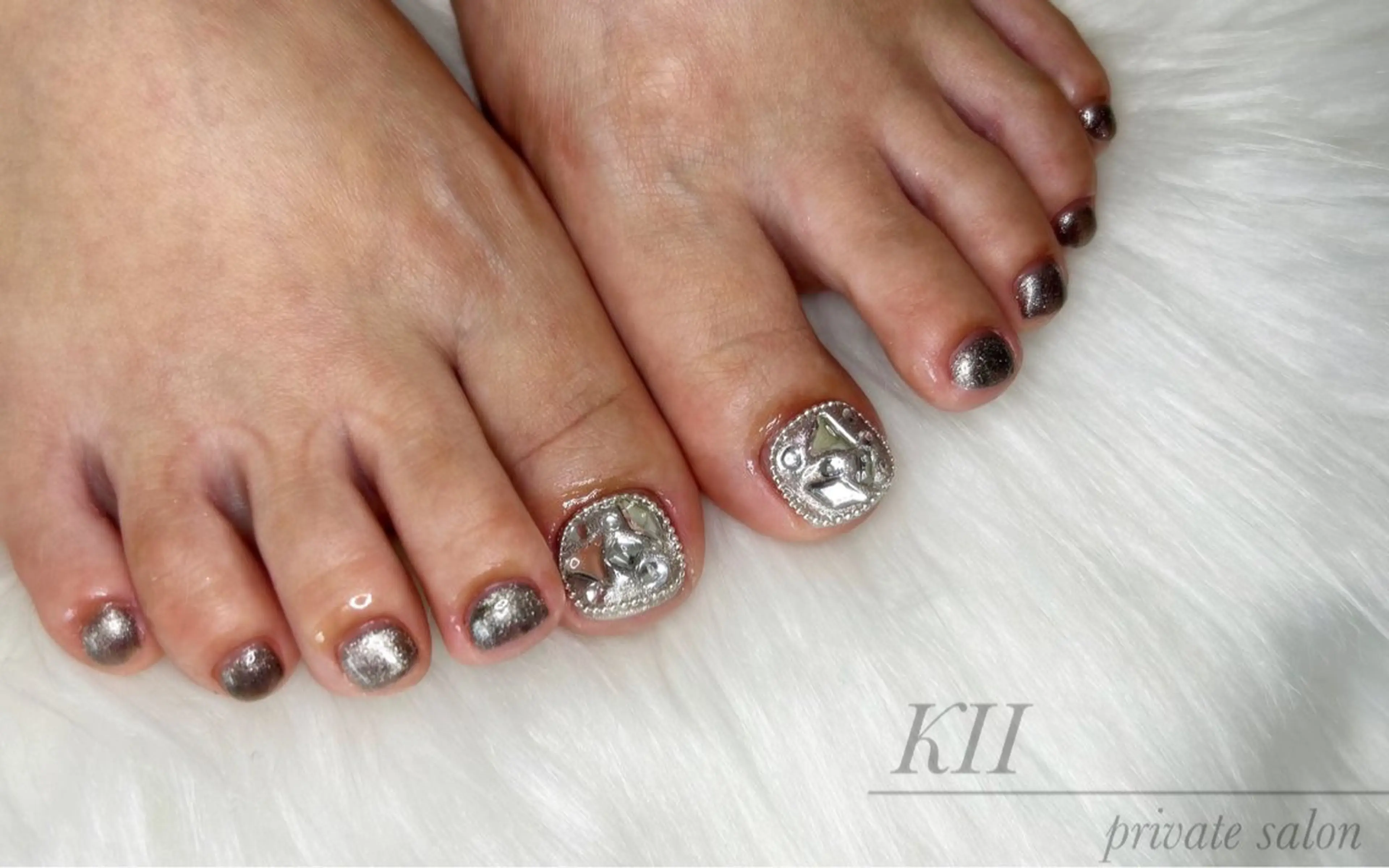 ネイル フットネイル マグネットネイル private nail  KIIのネイルデザイン