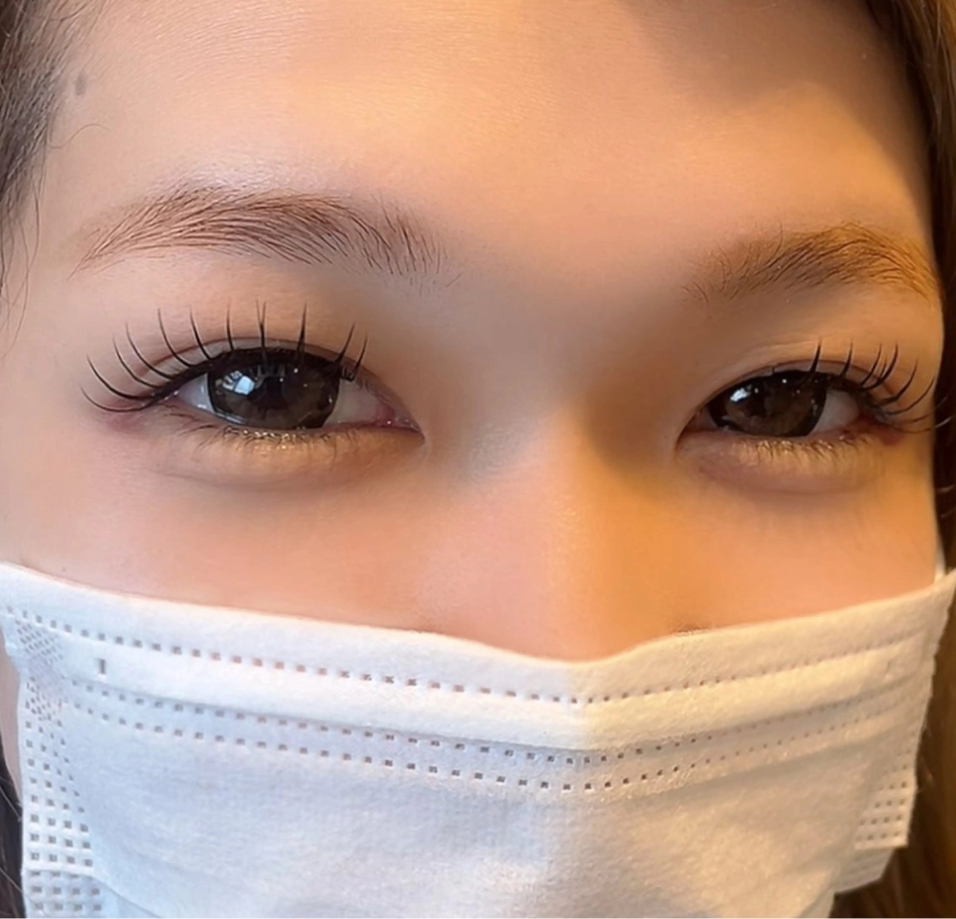 【Jr.アイリスト】フラットラッシュ100本コーティング込みの写真