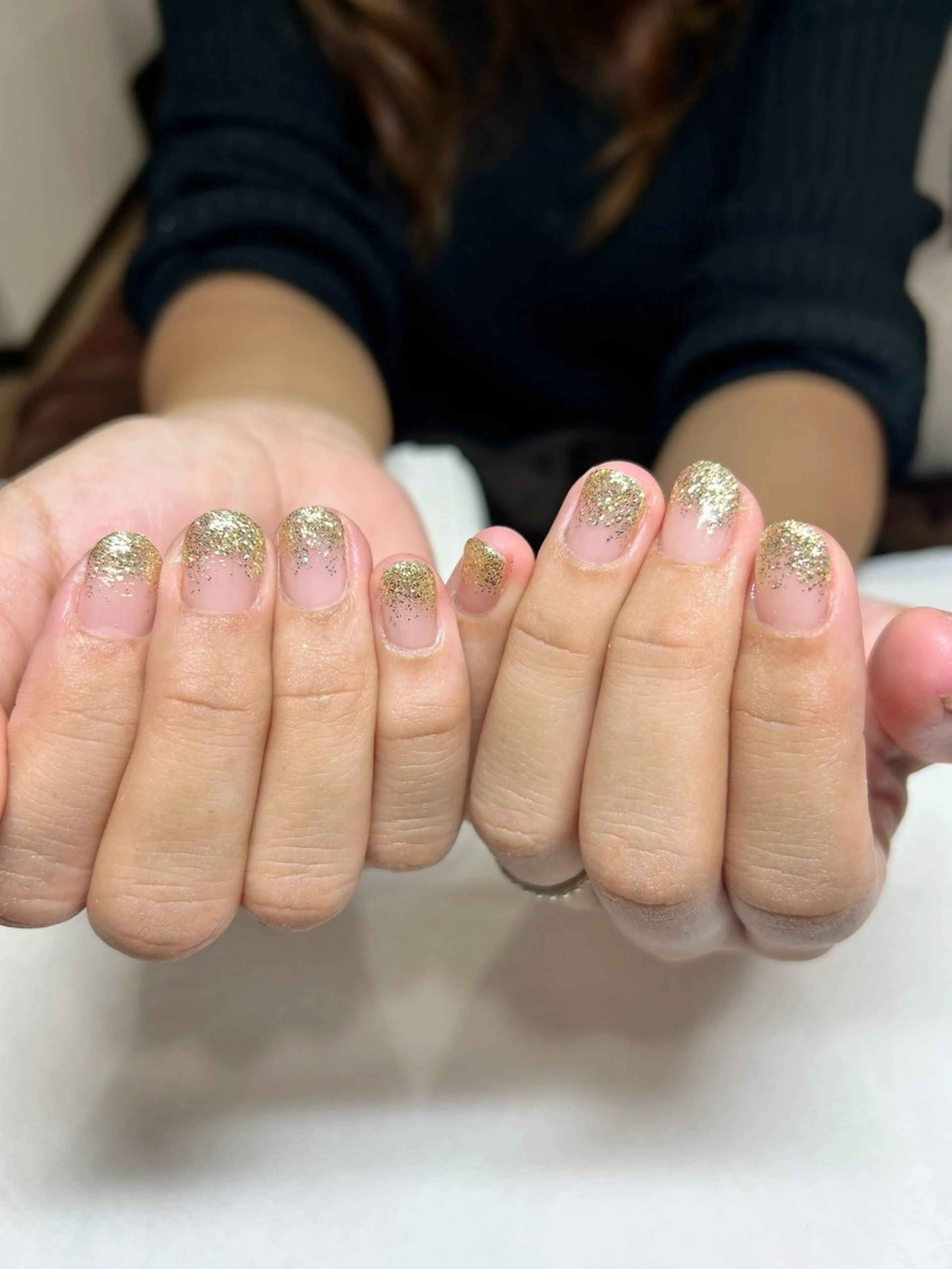 ネイル キラキラネイル ラメ(グリッター) ハンドネイル nail salon&school felice所属・フェリーチェ瑞江店 新山のネイルデザイン