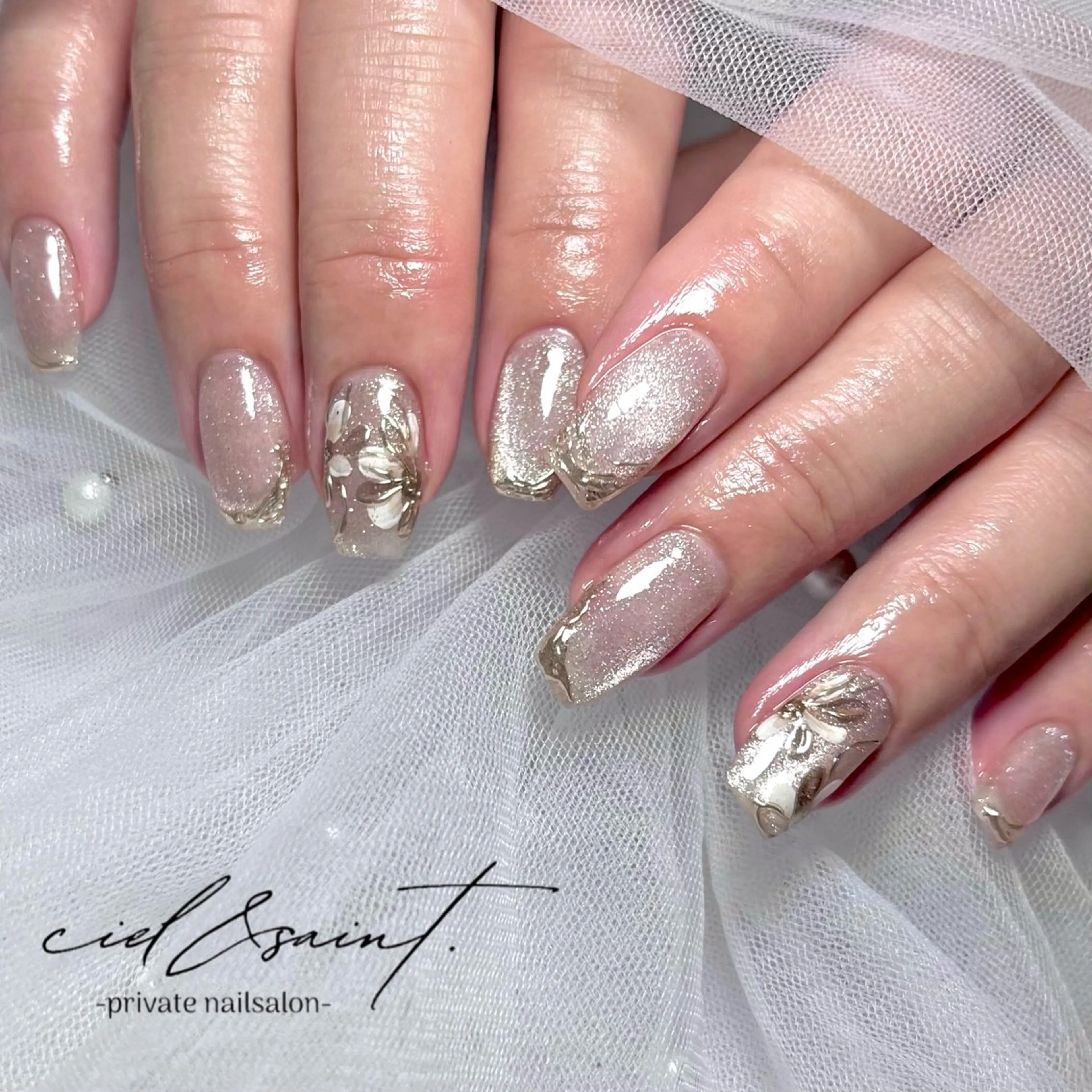 ネイル ハンドネイル nail salon ciel&saintのネイルデザイン