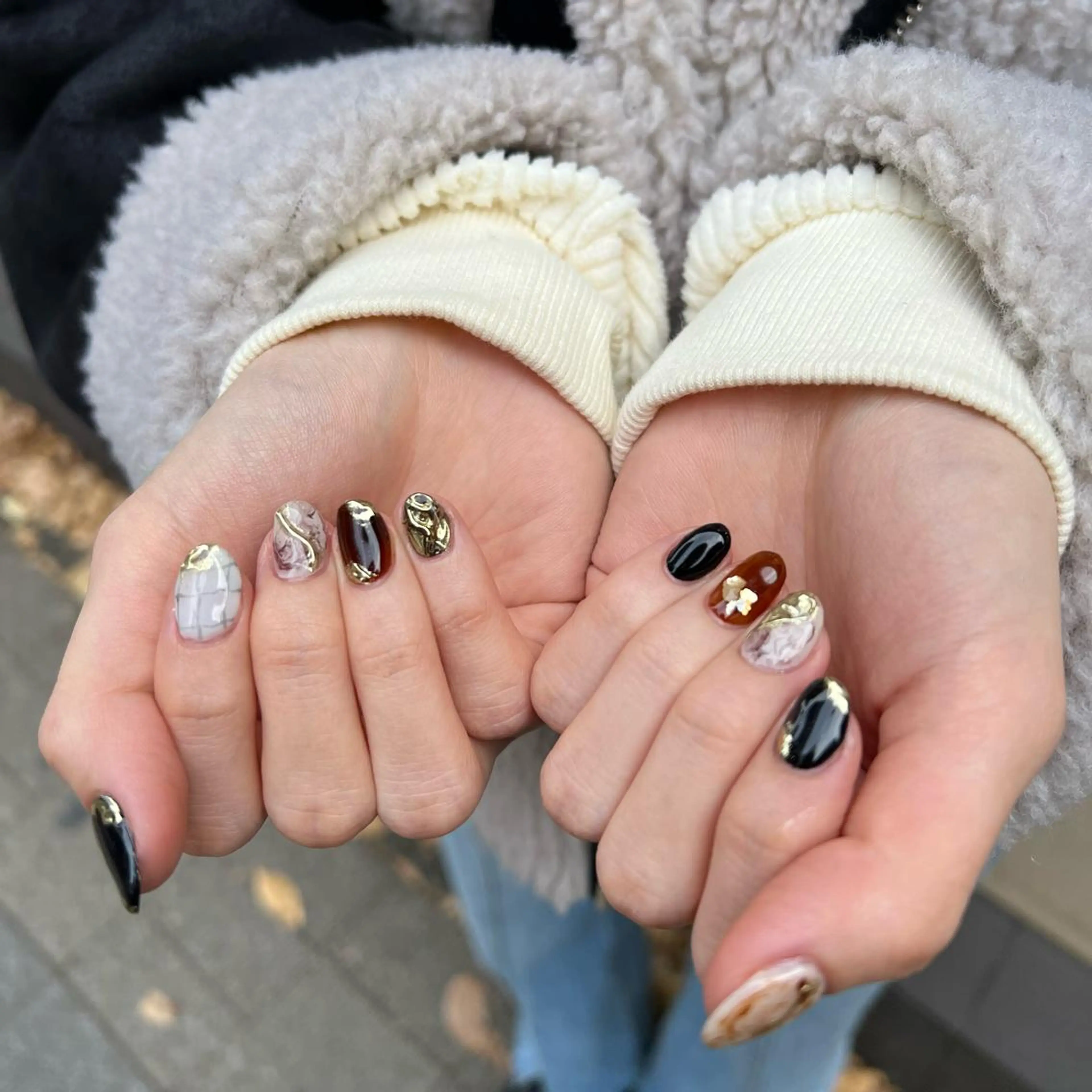 ネイル ハンドネイル 韓国🩶Y2Kネイル 💫くれはのネイルデザイン