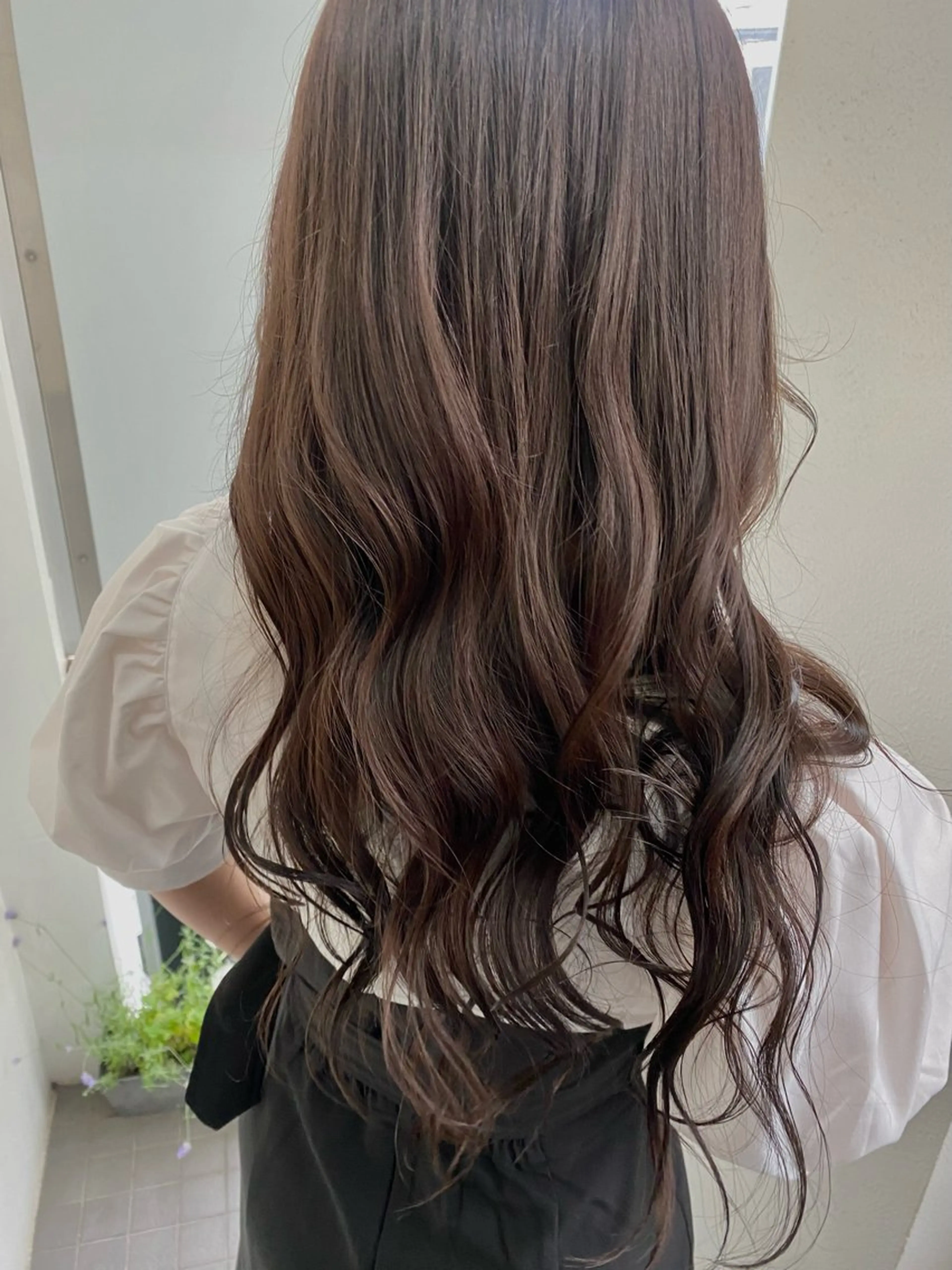 ロング ヘアカラー トリートメント 田代 佳穂のヘアスタイル