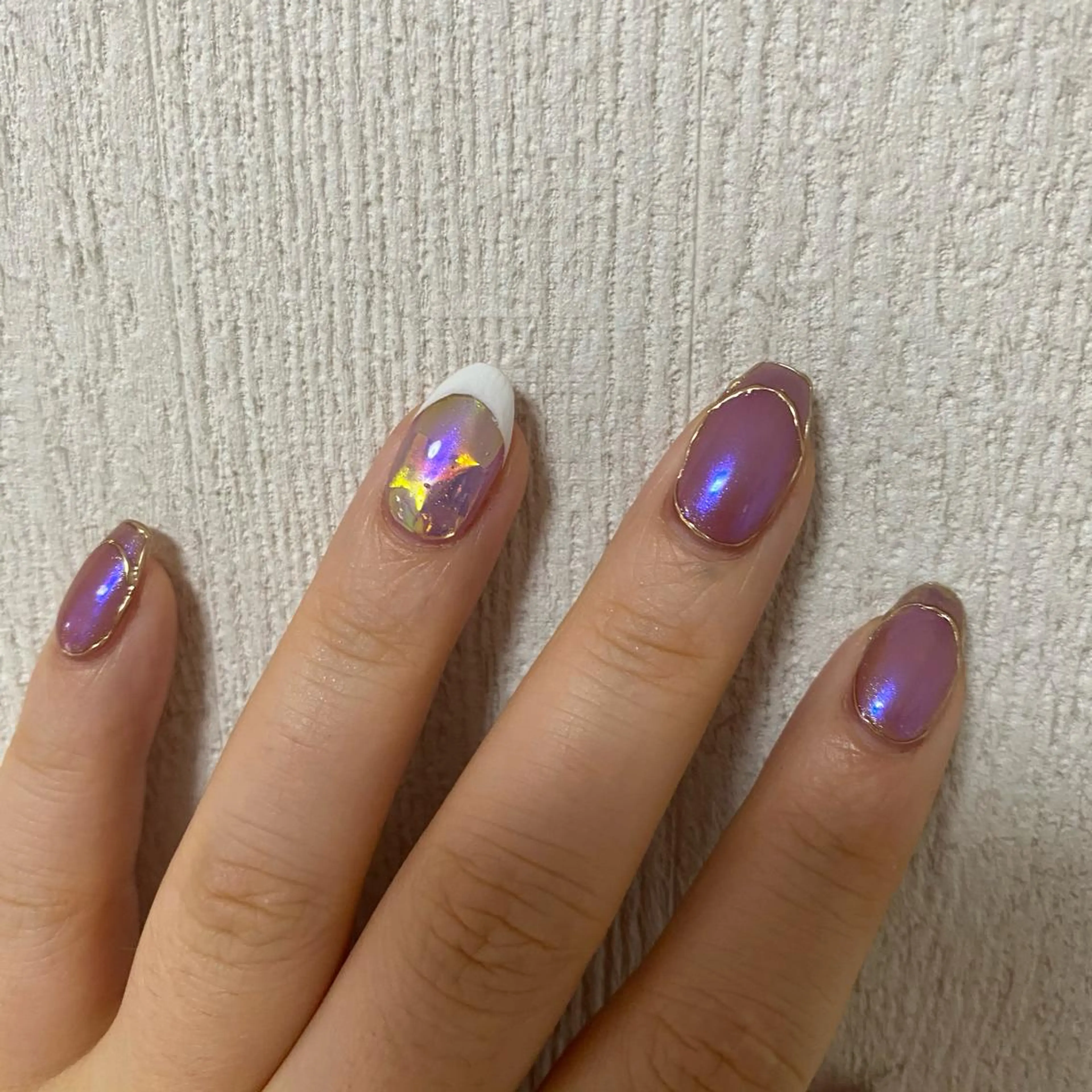 ネイル フレンチネイル 氷ネイル・うるうるネイル Re:Smil所属・☺︎ NOZOMI☺︎のネイルデザイン