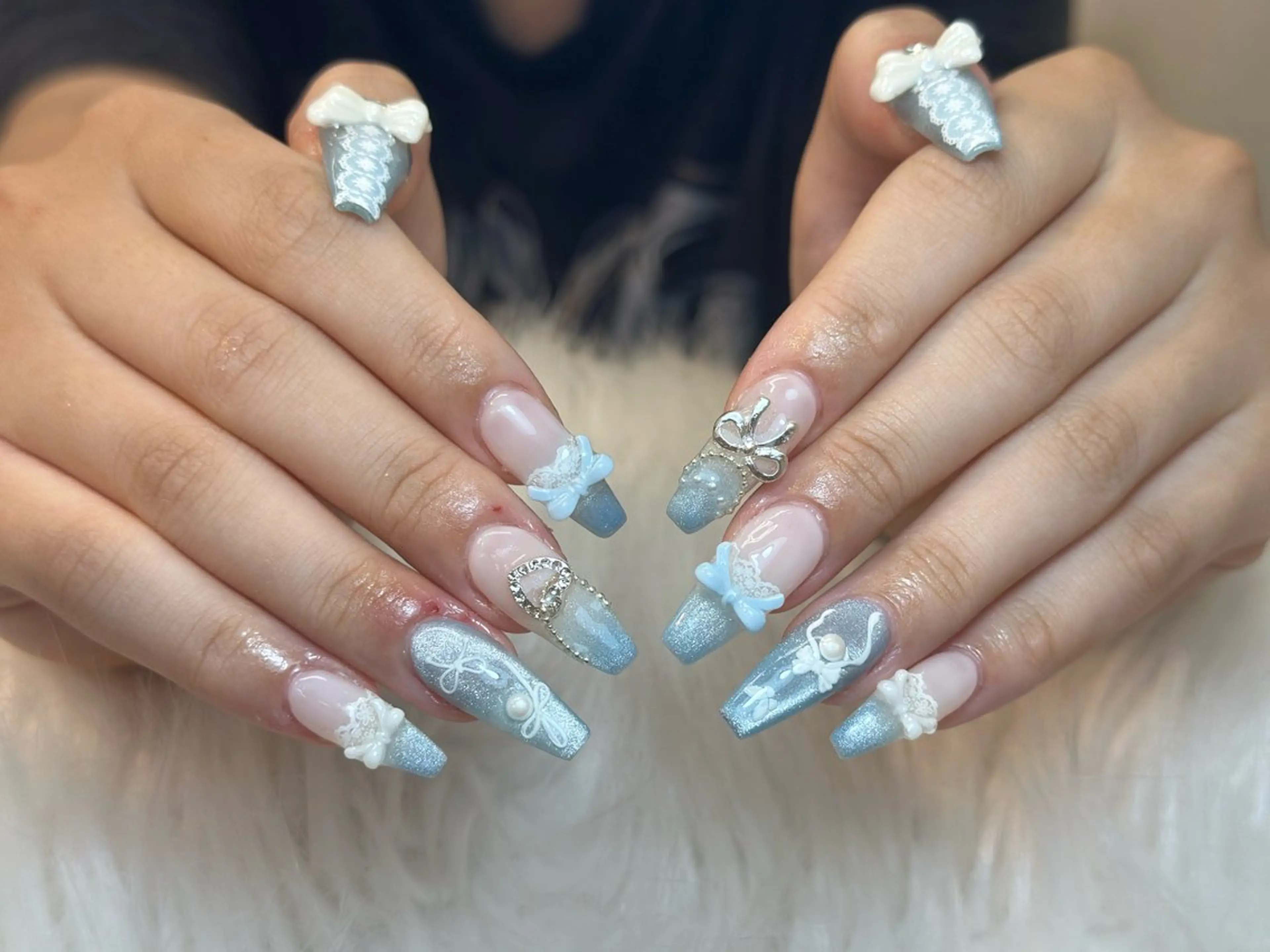 ネイル アートネイル ジェルネイル マグネットネイル ハンドネイル JennNail_ マオのネイルデザイン