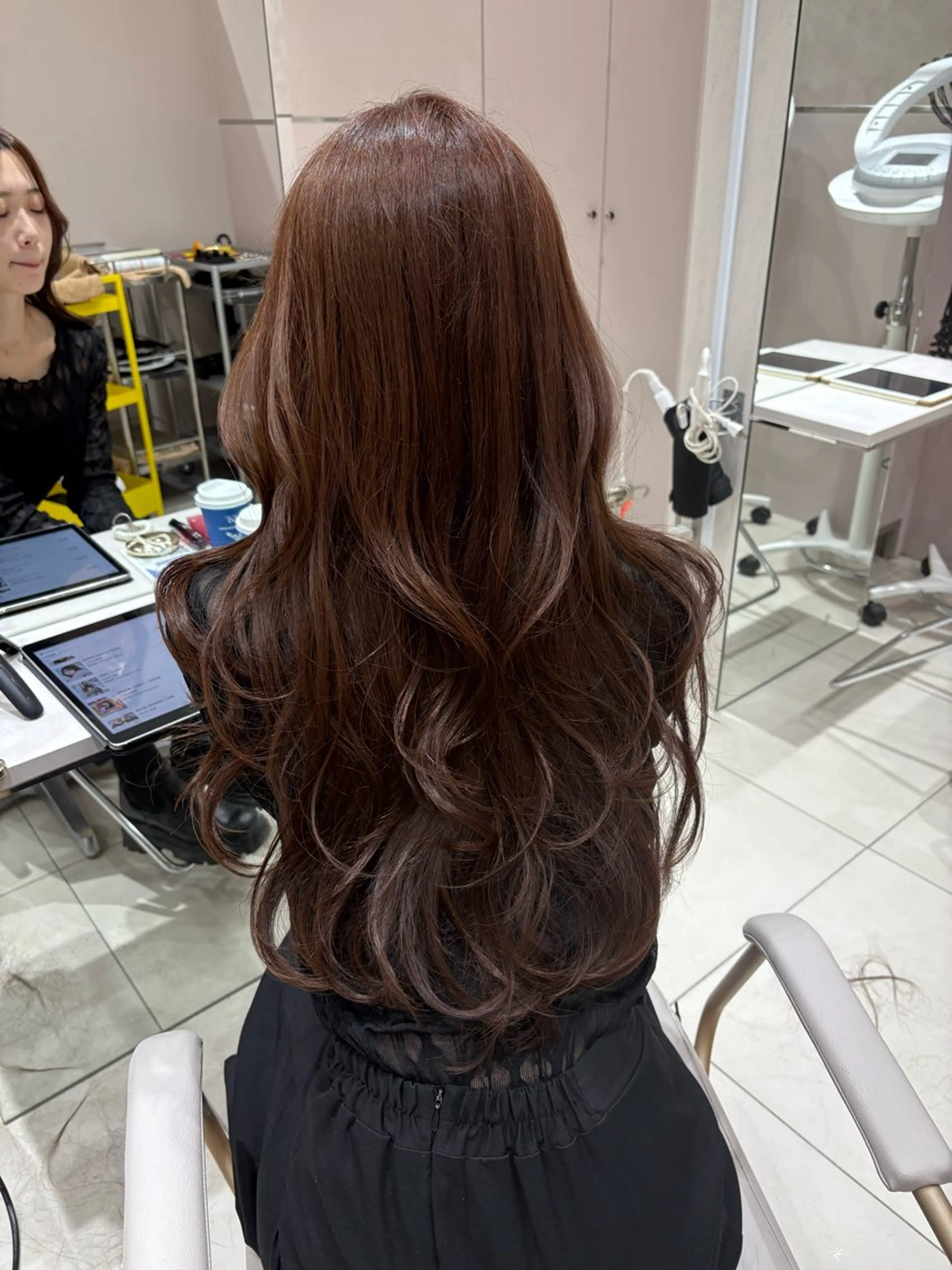 ロング カット ヘアカラー トリートメント 透明感カラー/似合わ せ前髪/柴田礼空のヘアスタイル