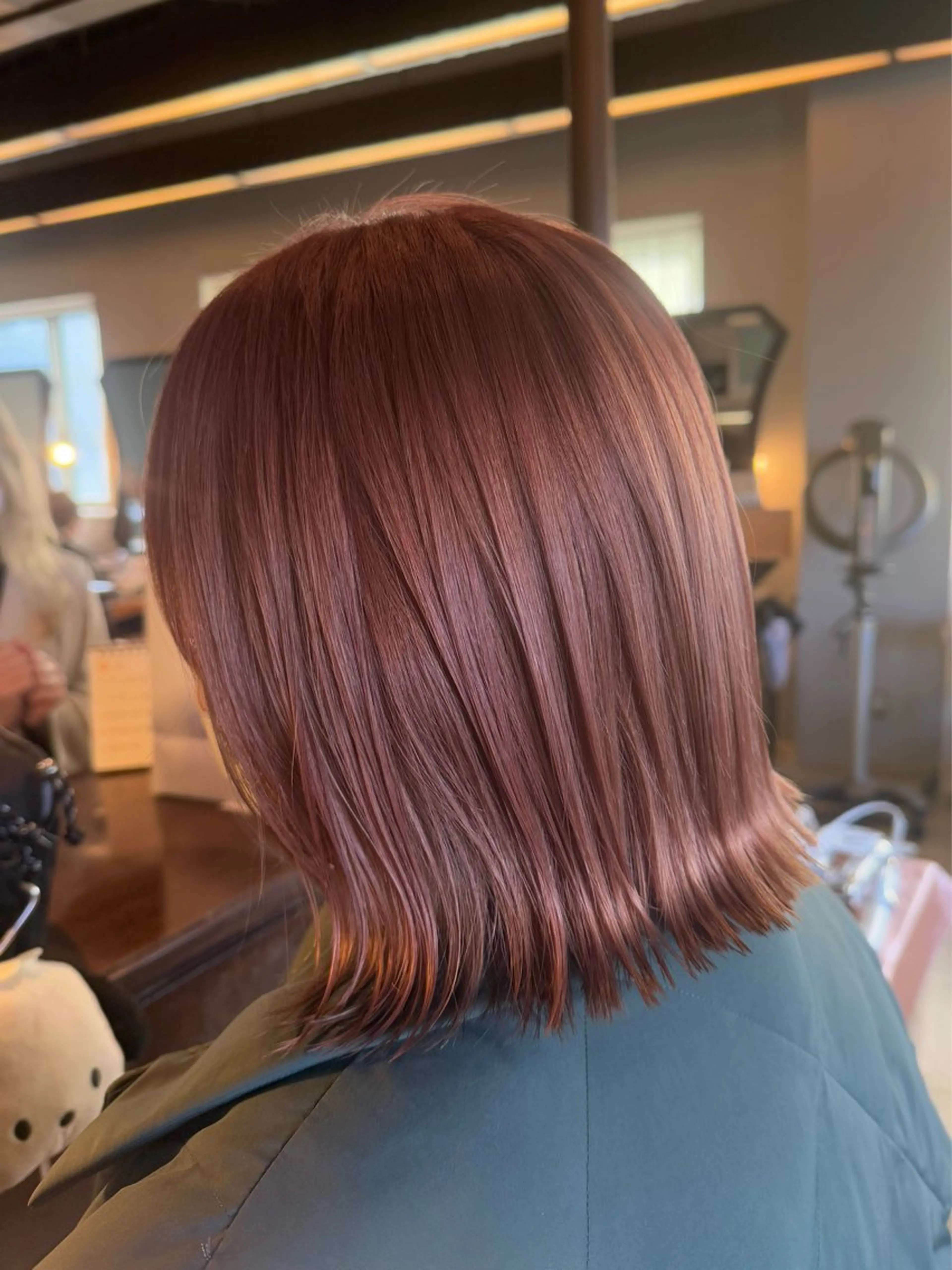ミディアム カラー ヘアカラー 相澤 茉澄のヘアスタイル