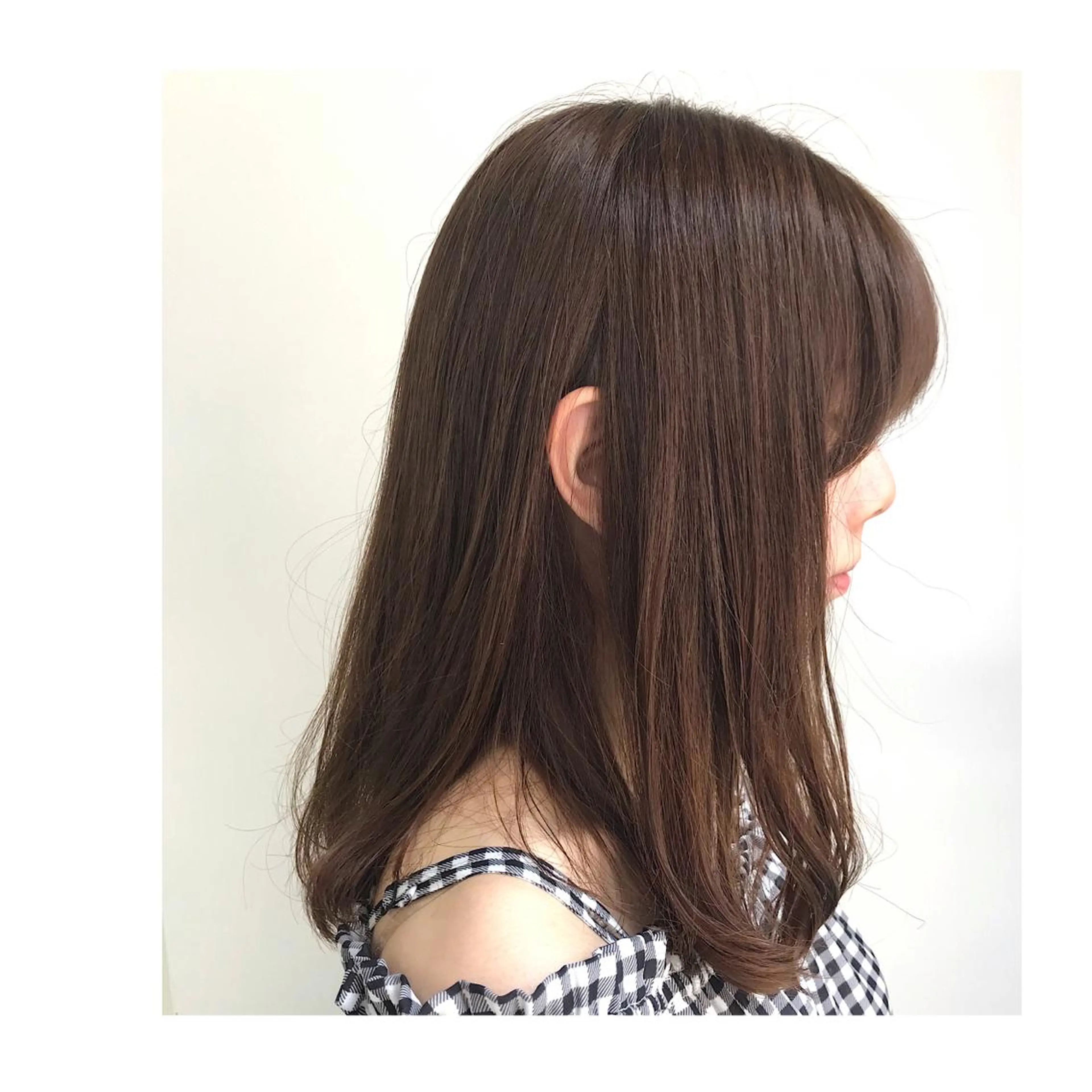 セミロング パーマ 30代からの大人 ショートのヘアスタイル