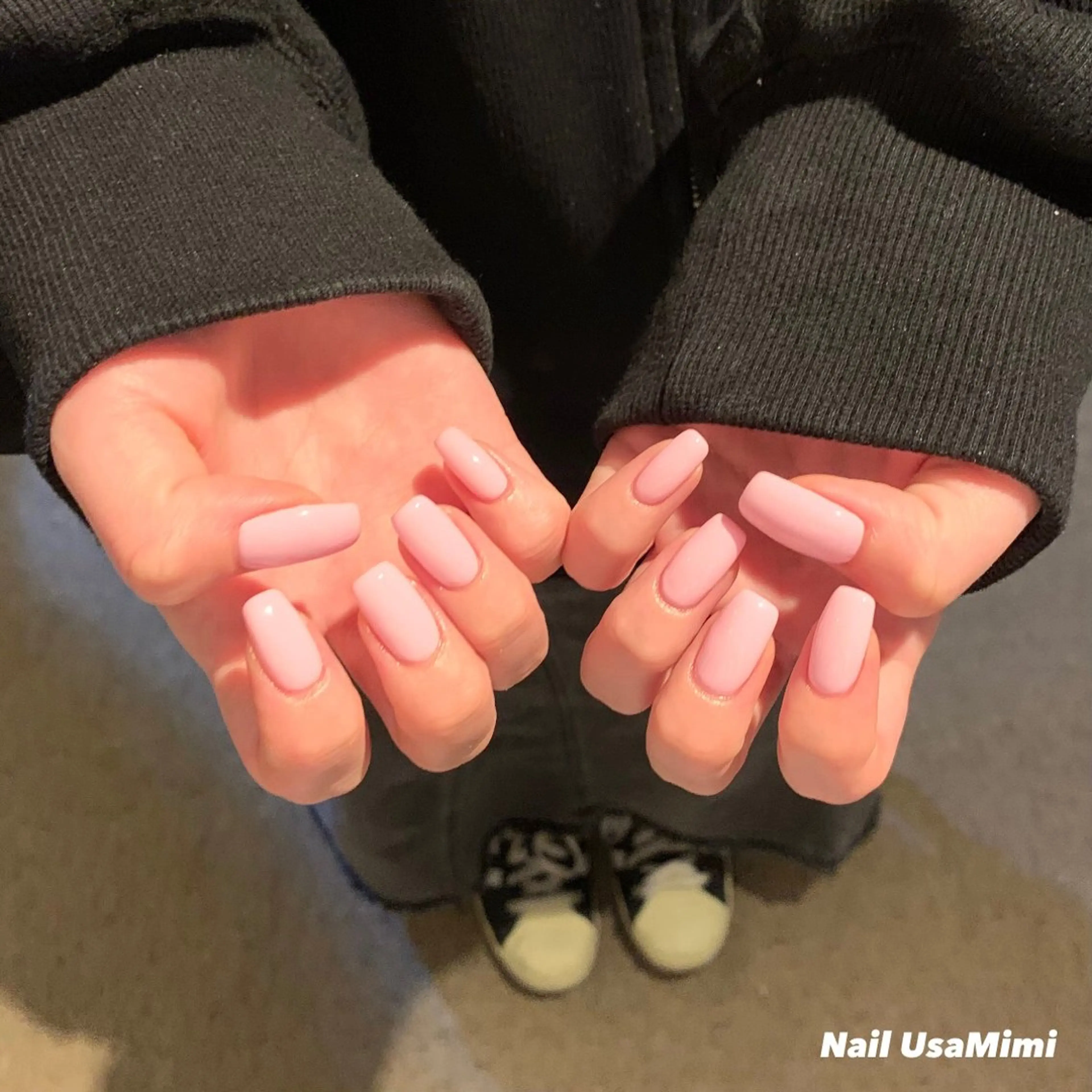 ネイル ジェルネイル マグネットネイル 持ち込み ワンカラーネイル パラジェル 本町ネイルNail UsaMimiのネイルデザイン