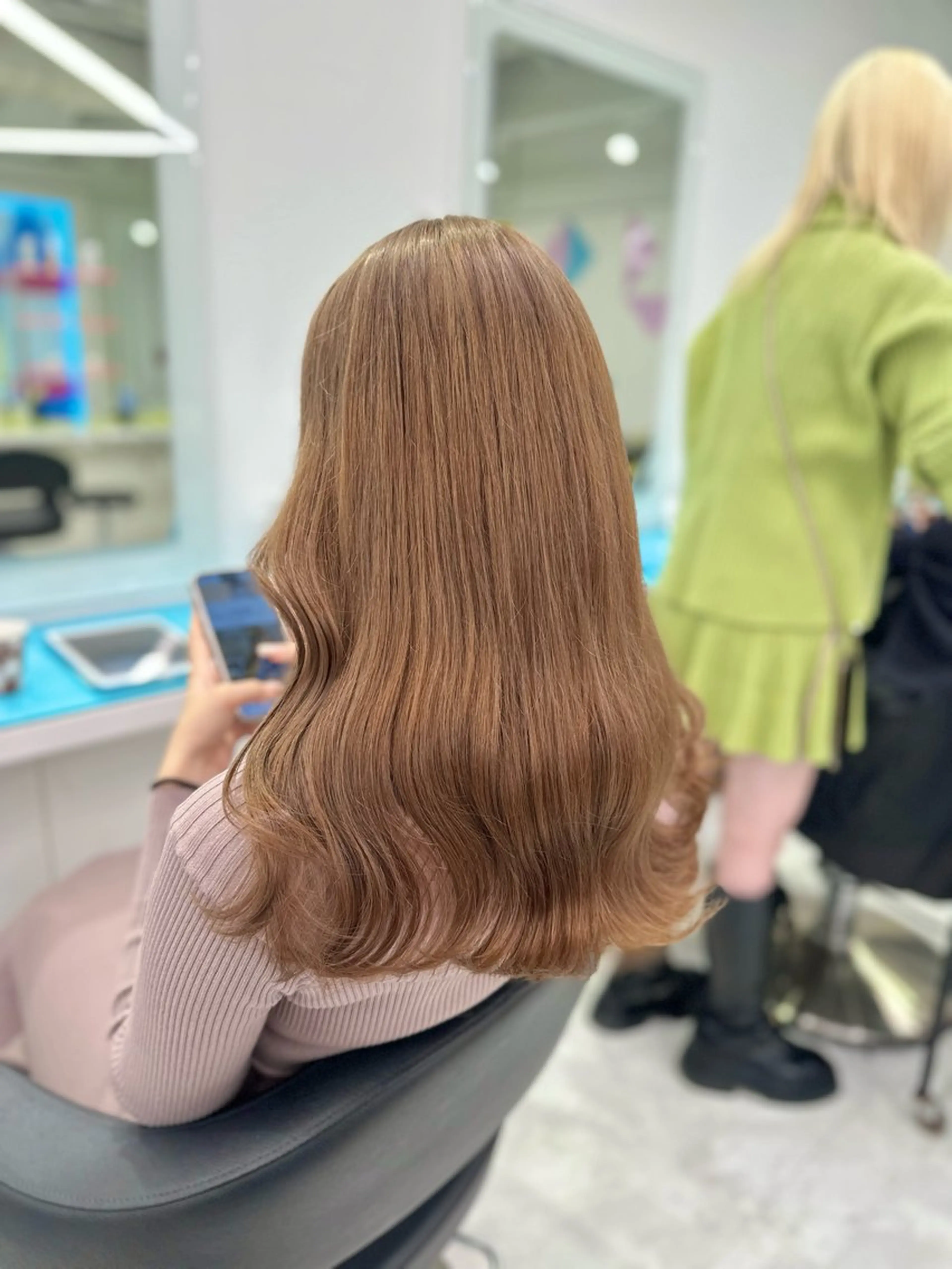 セミロング カラー ブリーチ ケアブリーチ 髪質改善 クリスマス ♡ダブルカラー特化♡ miyuのヘアスタイル