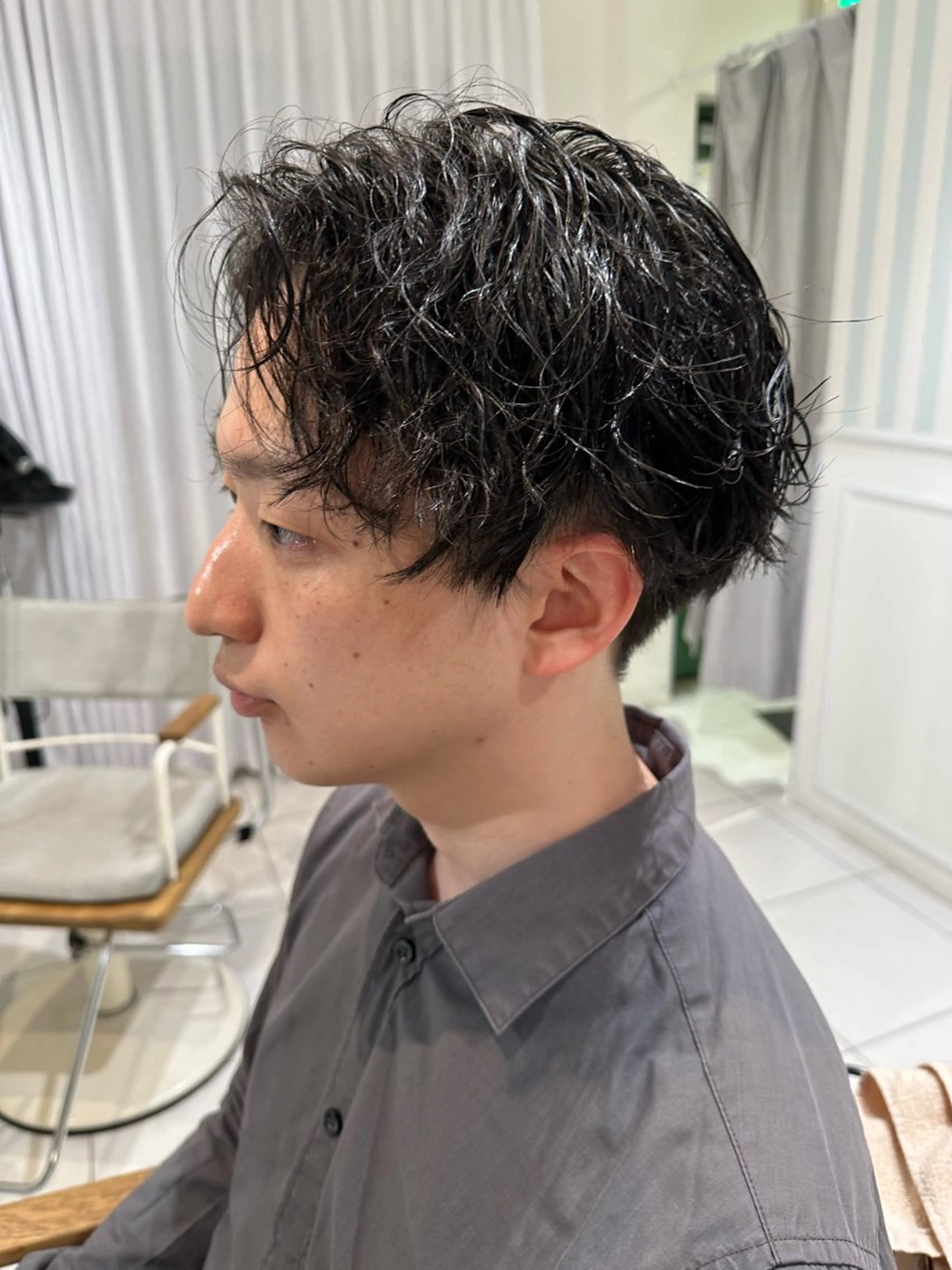 パーマ メンズ メンズパーマ ツイストスパイラルパーマ スパイラルパーマ 岡田 遥希のヘアスタイル