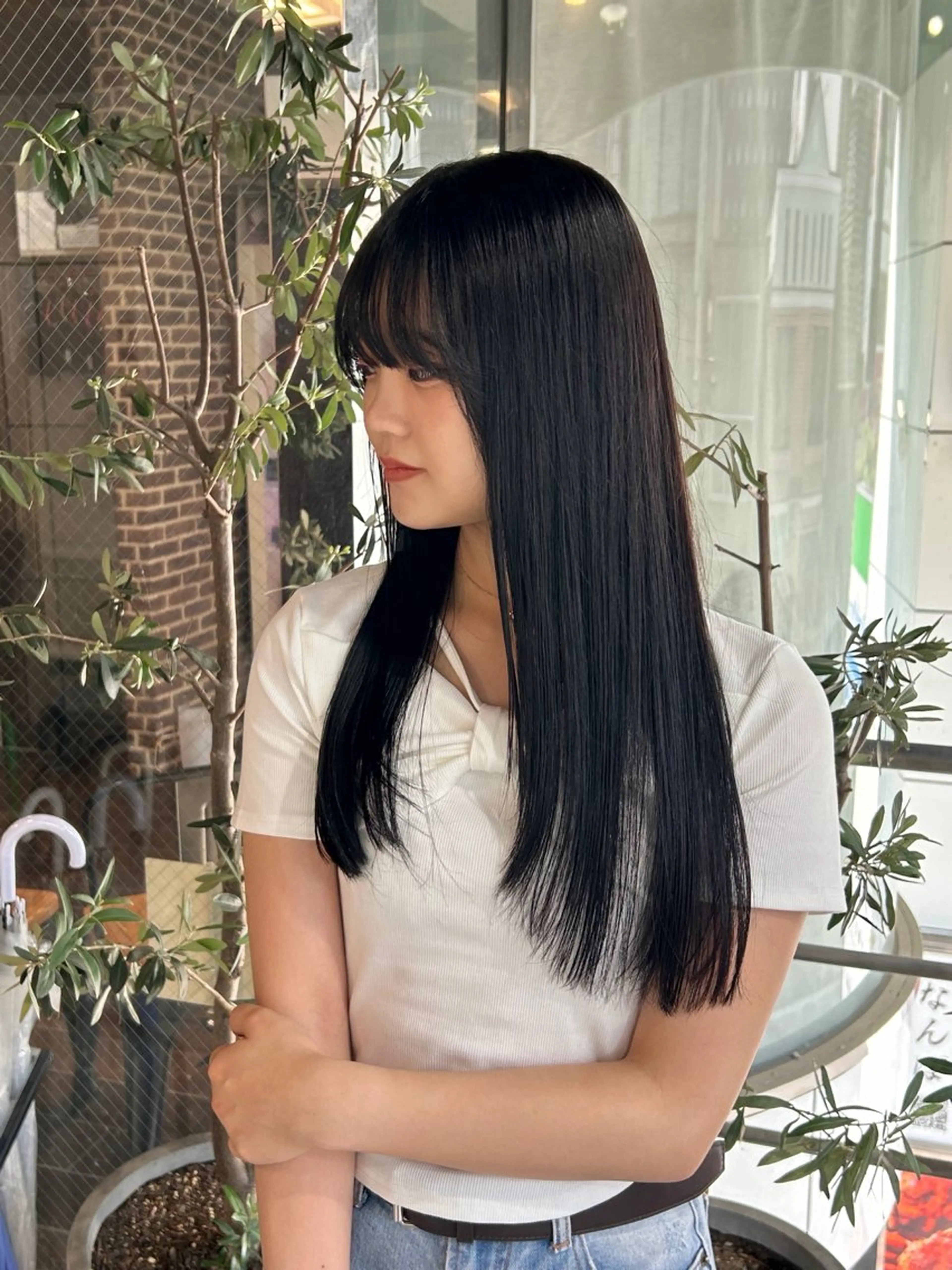 ロング カラー ヘアカラー トリートメント ヘッドスパ もとまお🌷 暖色系/艶カラーのヘアスタイル