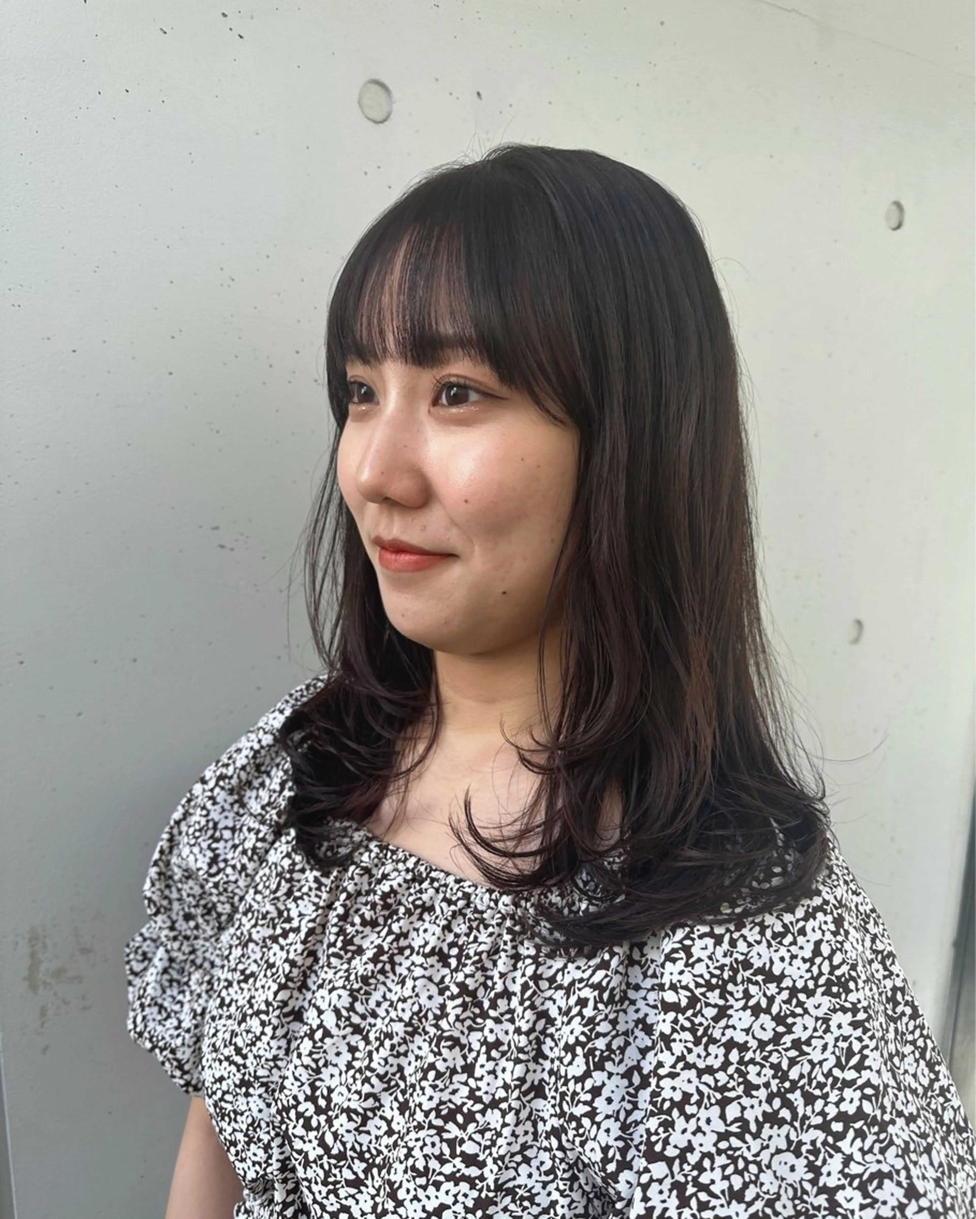 セミロング カラー 顔まわりレイヤー レイヤーカット yuko🌷マツパ/ パリジェンヌのマツエク・マツパデザイン