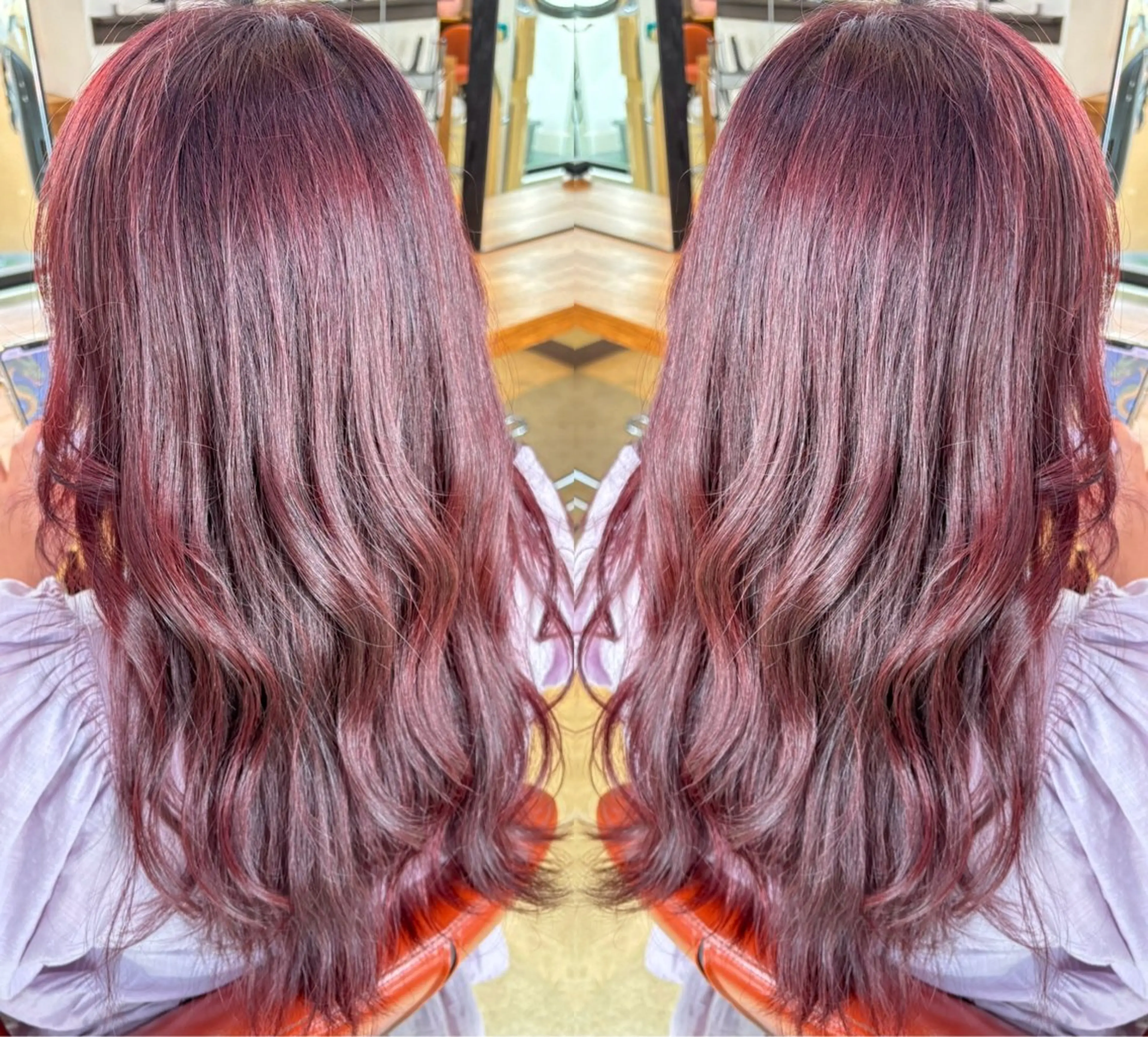 ロング カラー ヘアカラー H. SAITOのヘアスタイル