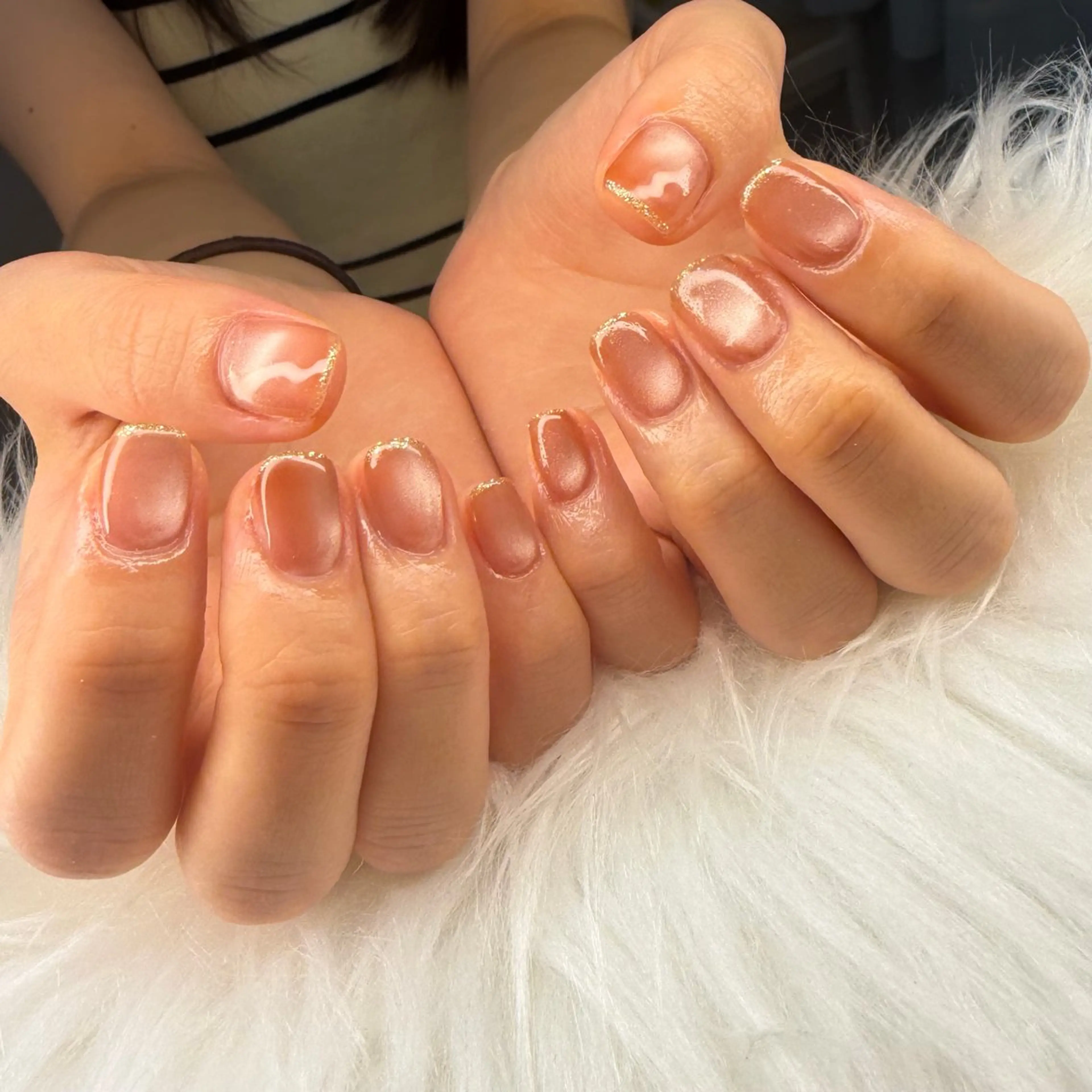 ネイル ハンドネイル 浅草eknail 🖤EMIRIのネイルデザイン