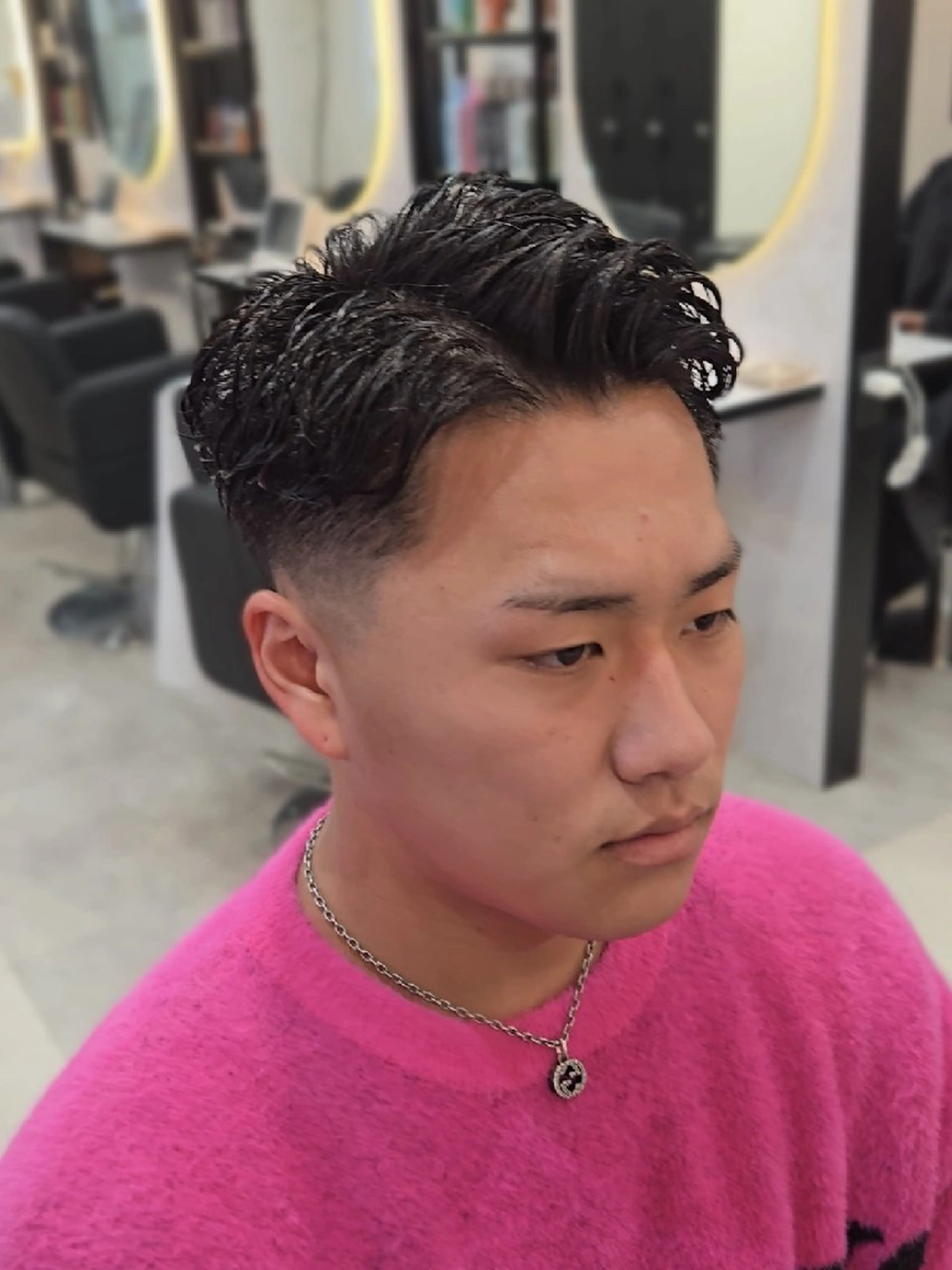 メンズ ショート パーマ メンズパーマ ショートヘア カット パーマ ヘアセット Lapis 名古屋駅前店所属・LEN名古屋/パーマ メンズ特化美容師のヘアスタイル