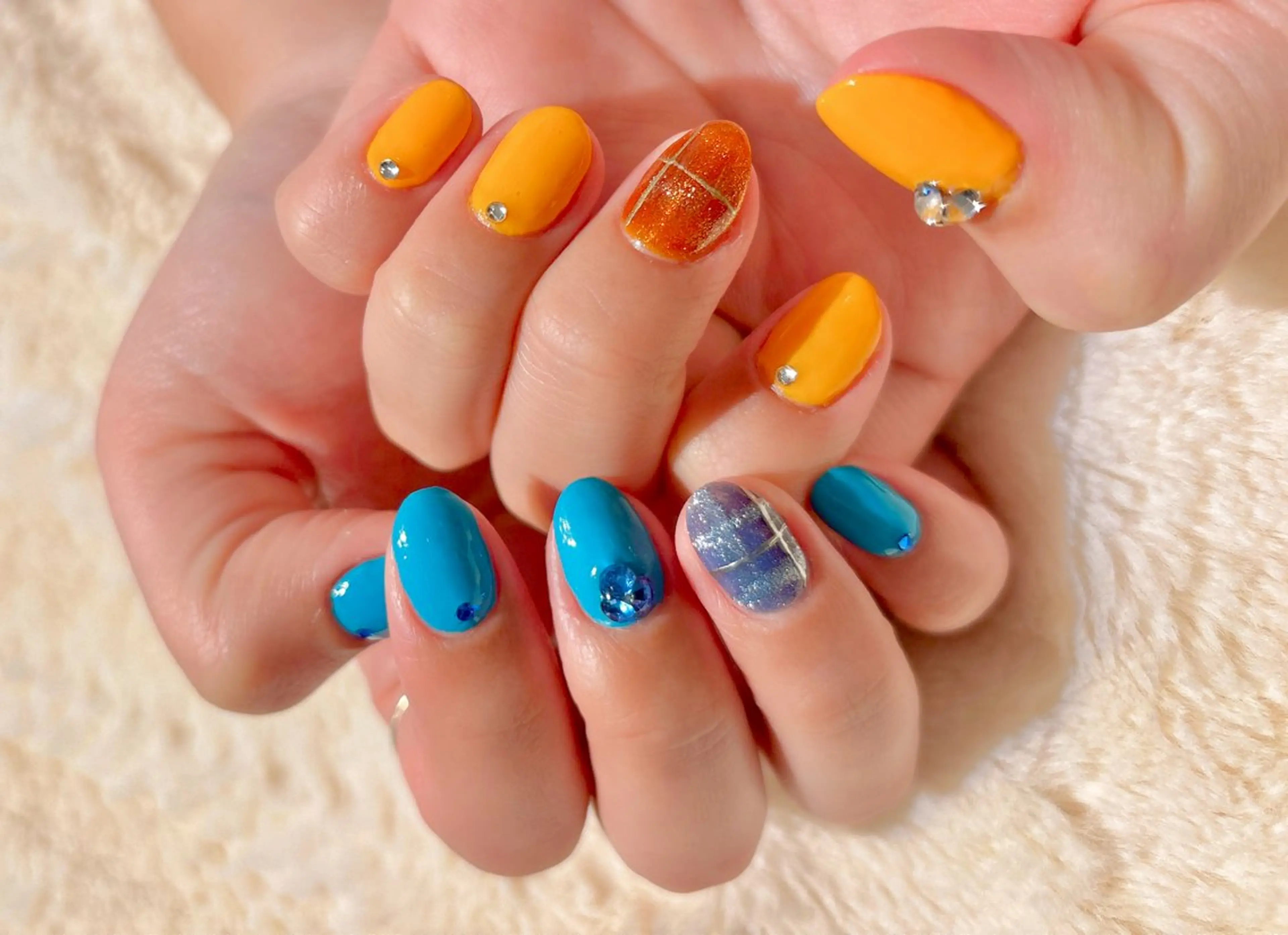 ネイル シンプルネイル ハンドネイル NAIL Studio Hazuki所属・NSH@ かえのネイルデザイン