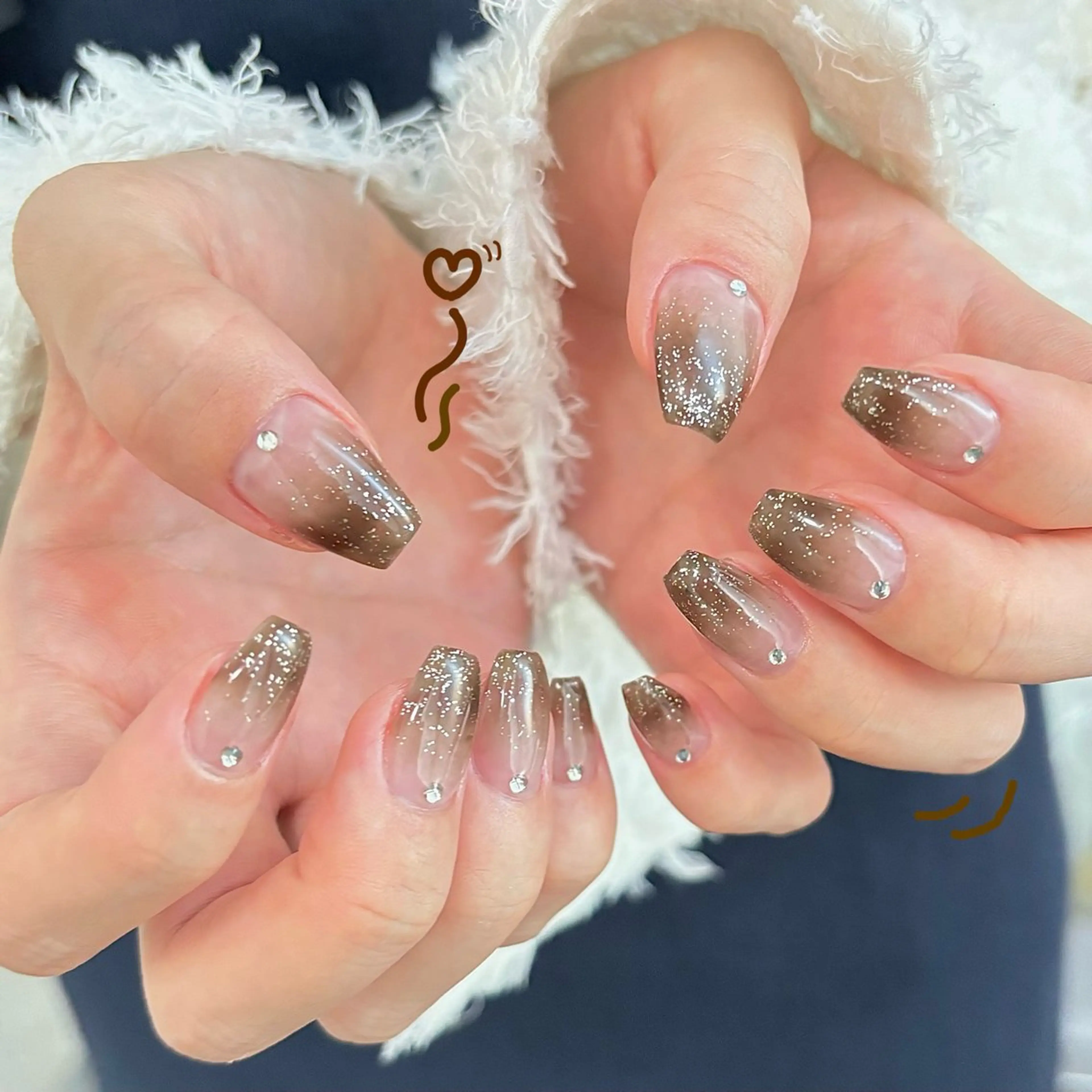 ネイル グラデーション ハンドネイル Nailsalon BLOOM🌷 山崎のネイルデザイン