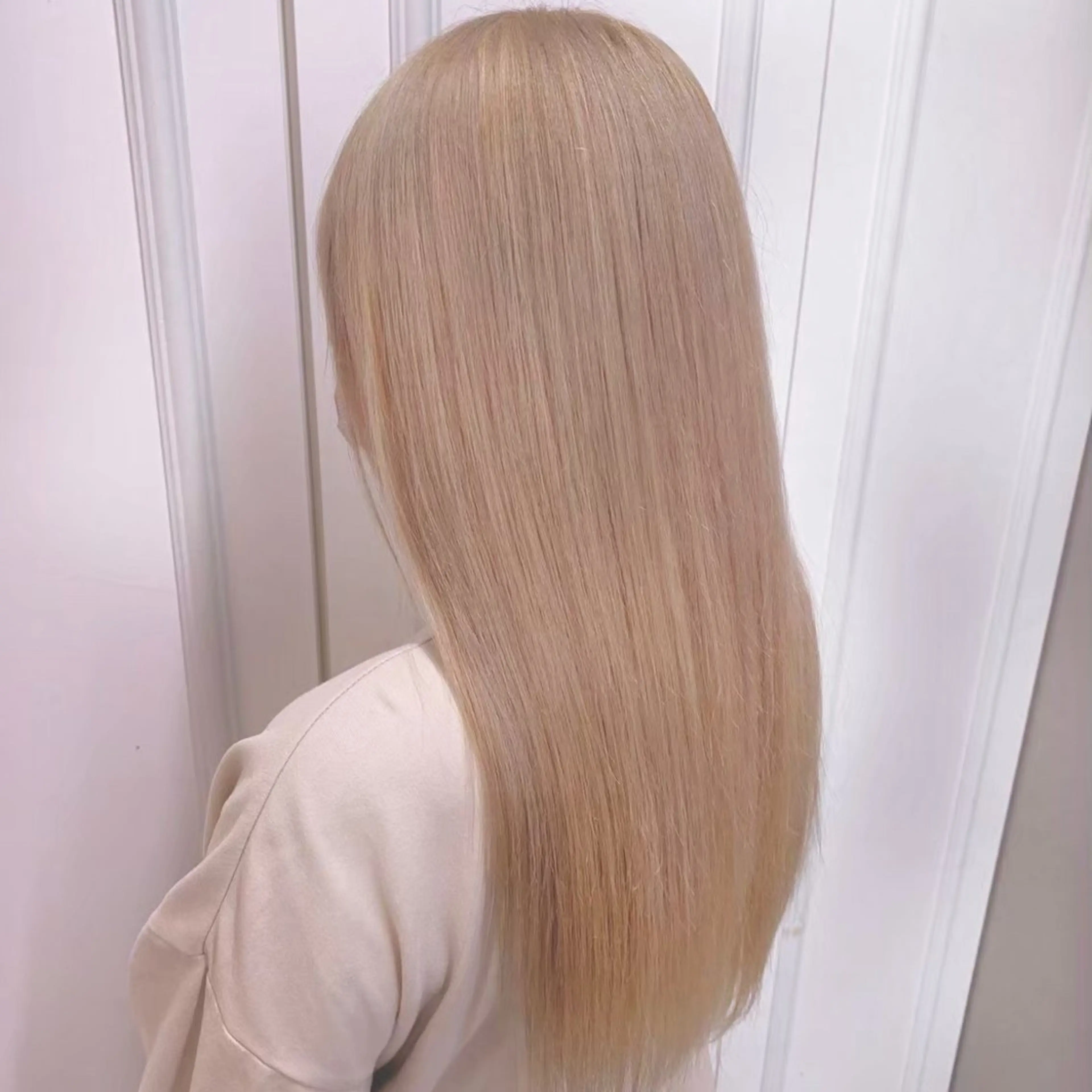 ミディアム カラー ヘアアレンジ ヘアカラー トリートメント ヘッドスパ ヘアセット 💕ブリーチカラー☁ 髪質改善💖サワのヘアスタイル