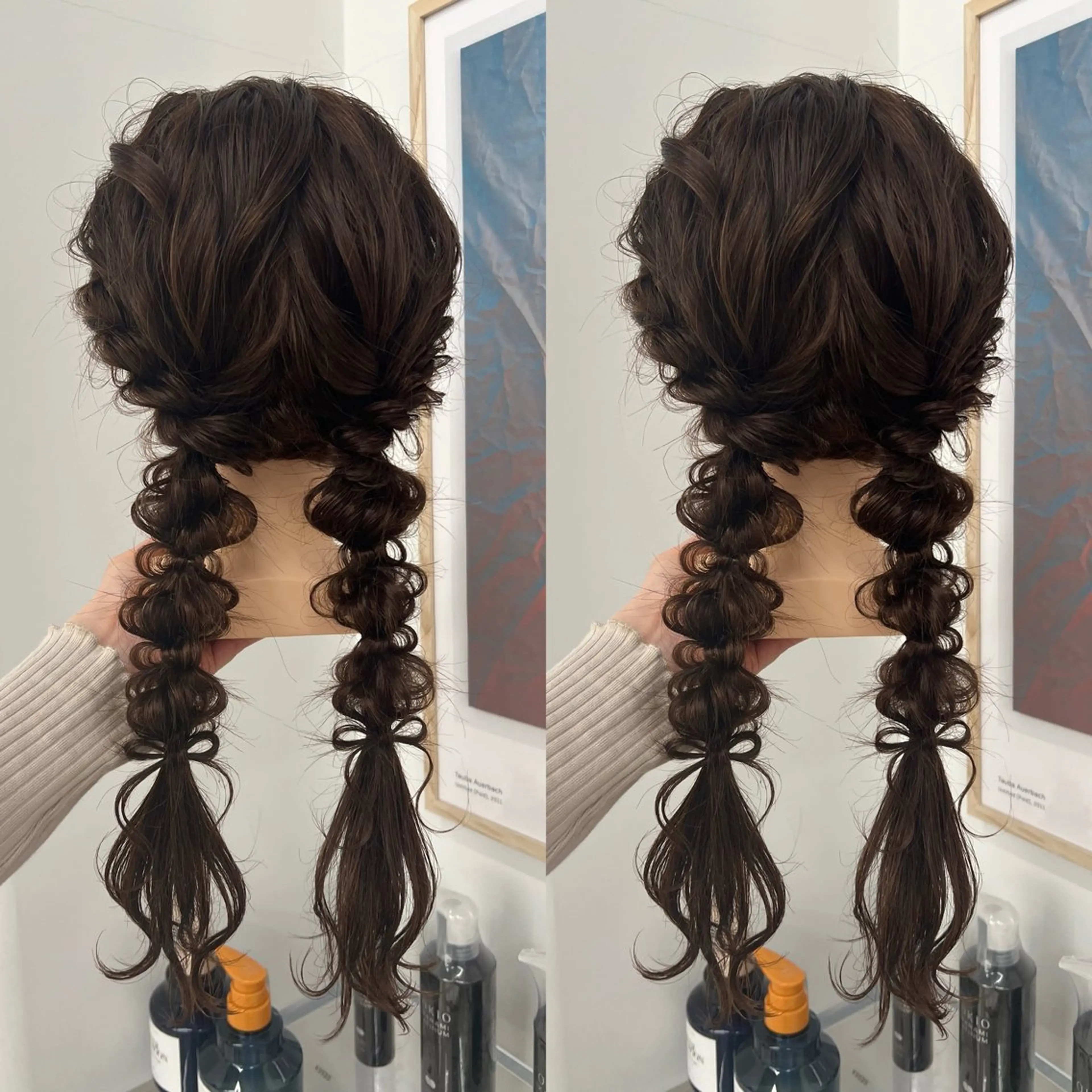 ヘアアレンジ ヘアセット アレンジ/ブラウン カラー HARU🕯のヘアスタイル